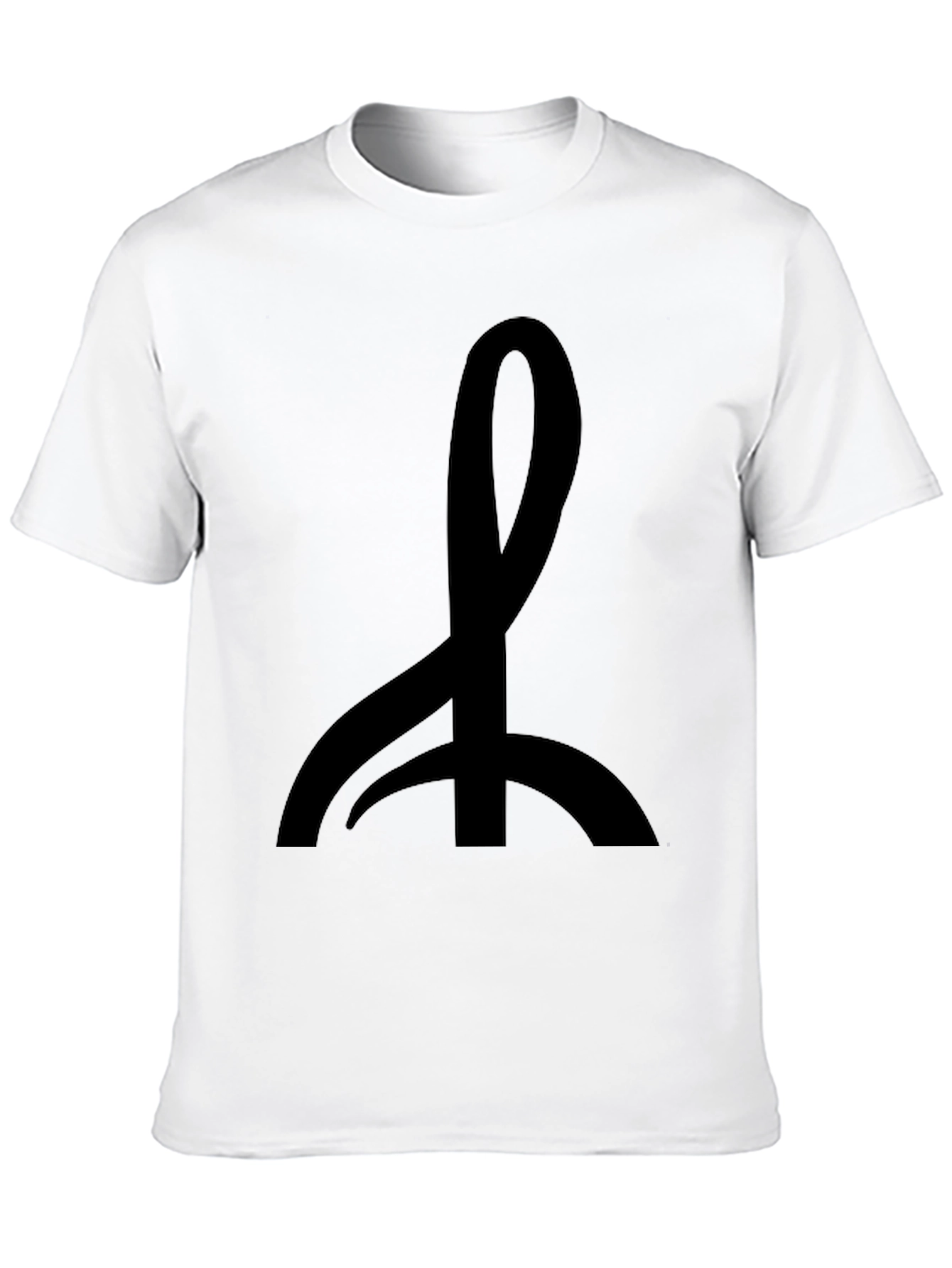 Black Graphic Tee - Abstract Symbol