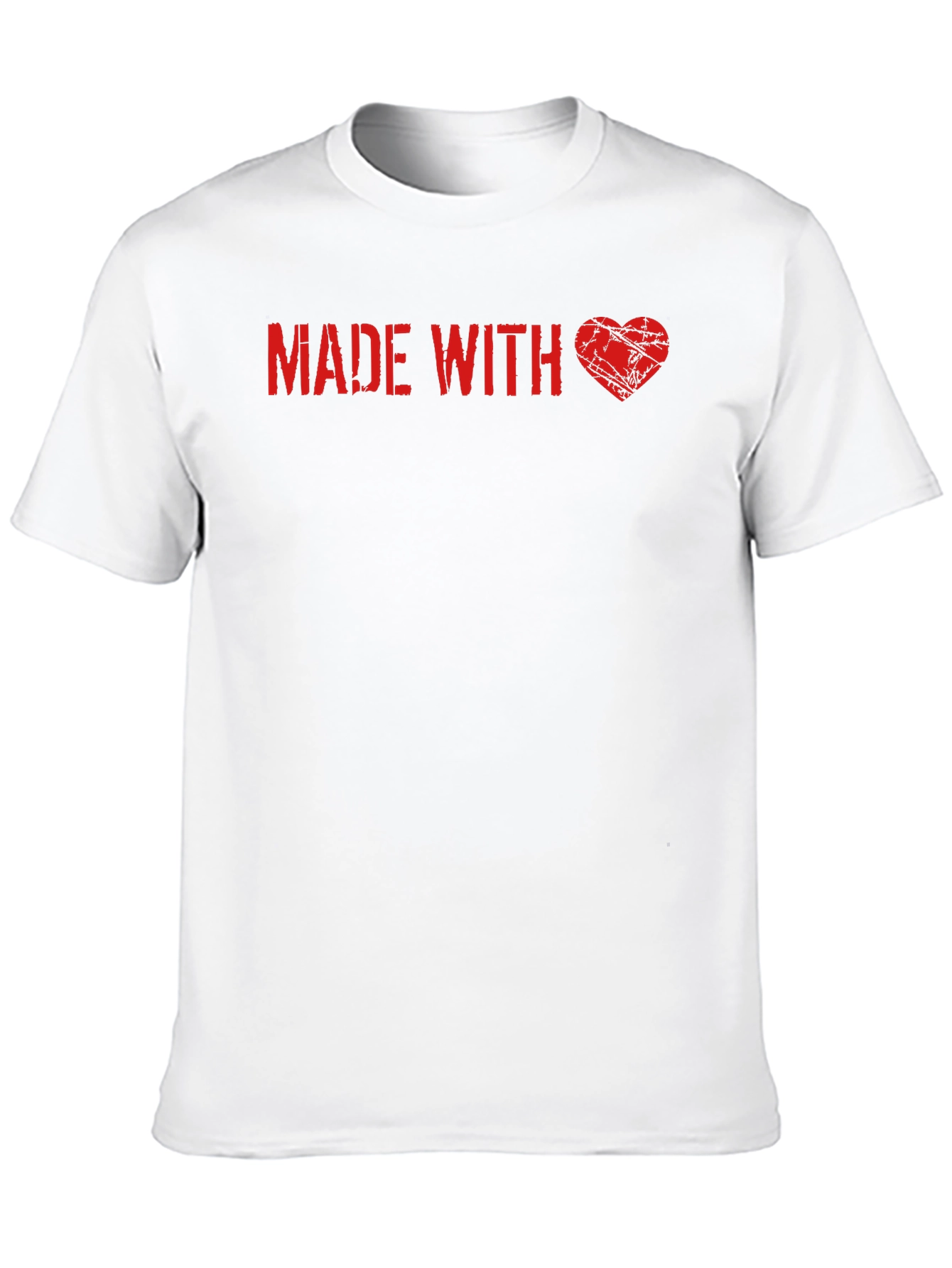 Made With Love Graphic Tee - Trendy Casual Wear
