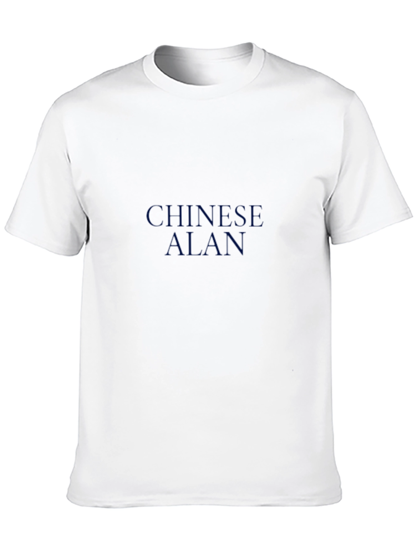 Chinese Alan Graphic Tee - Stylish Cotton Blend