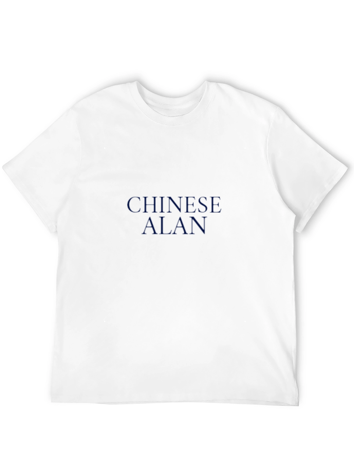 Chinese Alan Graphic Tee - Stylish Cotton Blend