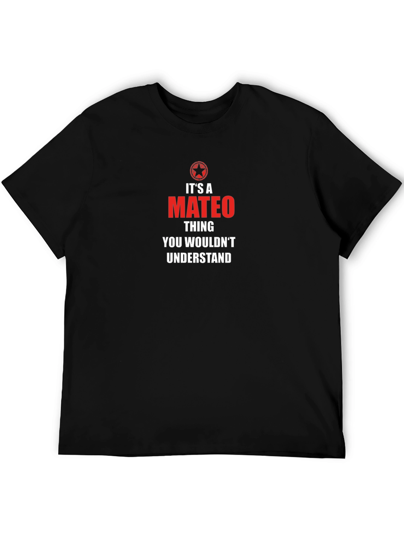 Its a Mateo Thing T-Shirt - Black