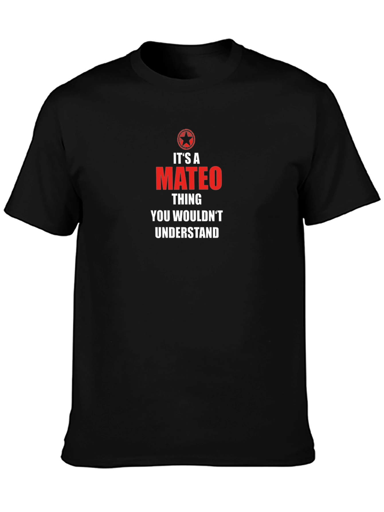 Its a Mateo Thing T-Shirt - Black