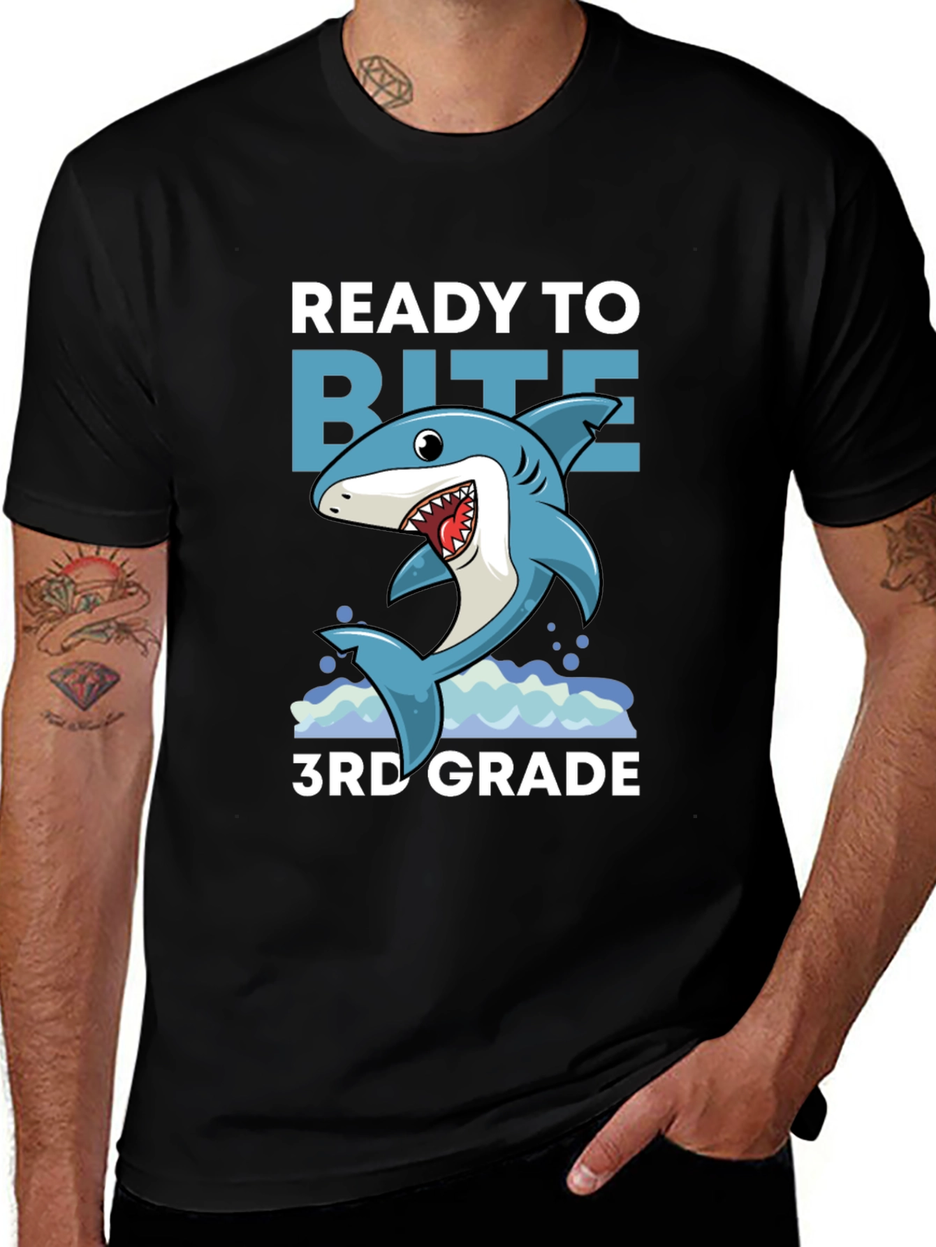 Ready To Bite 3rd Grade Graphic T-Shirt