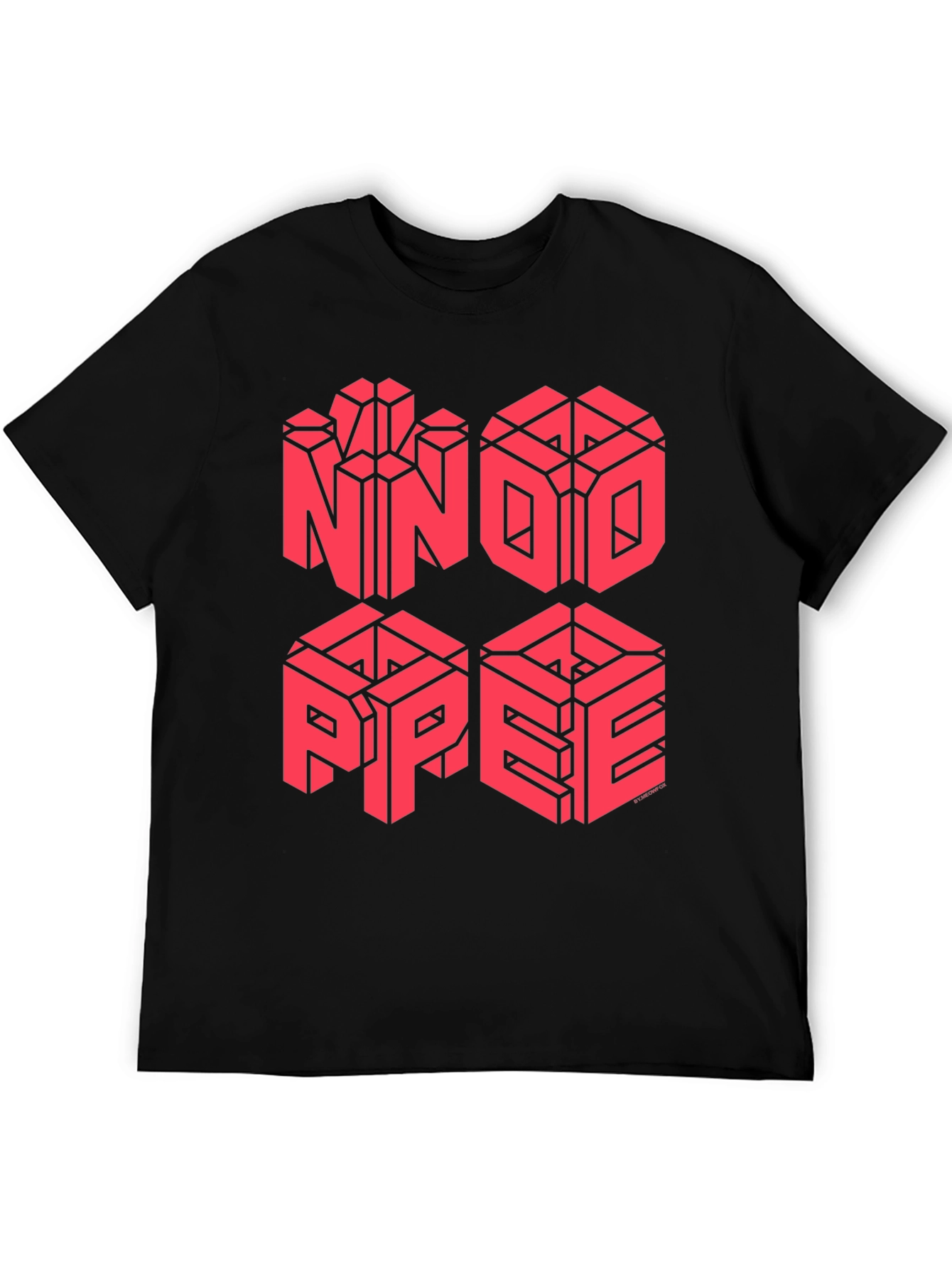 NNDO PPEE Graphic Black Tee