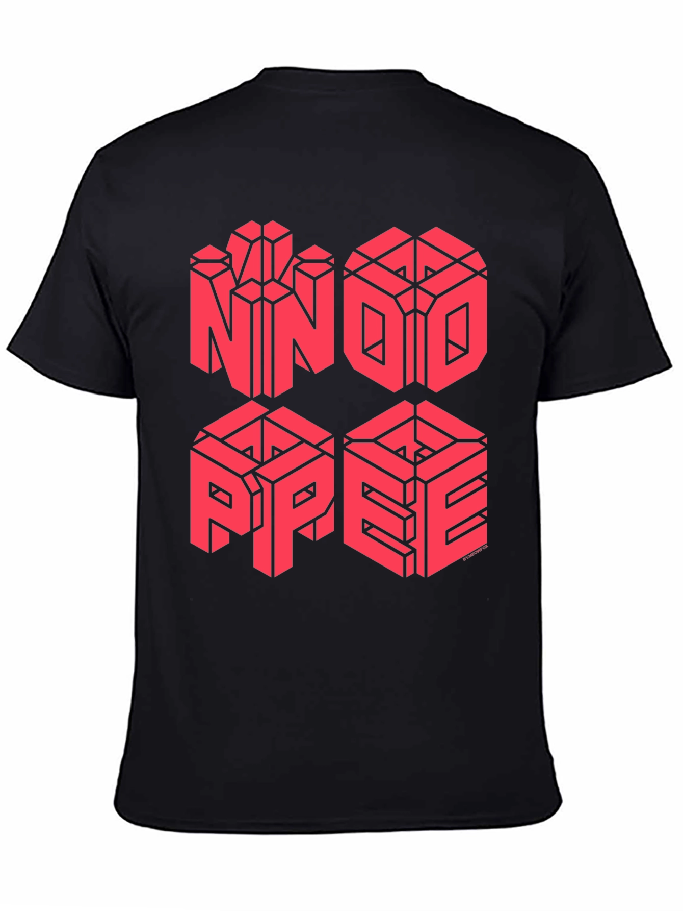 NNDO PPEE Graphic Black Tee