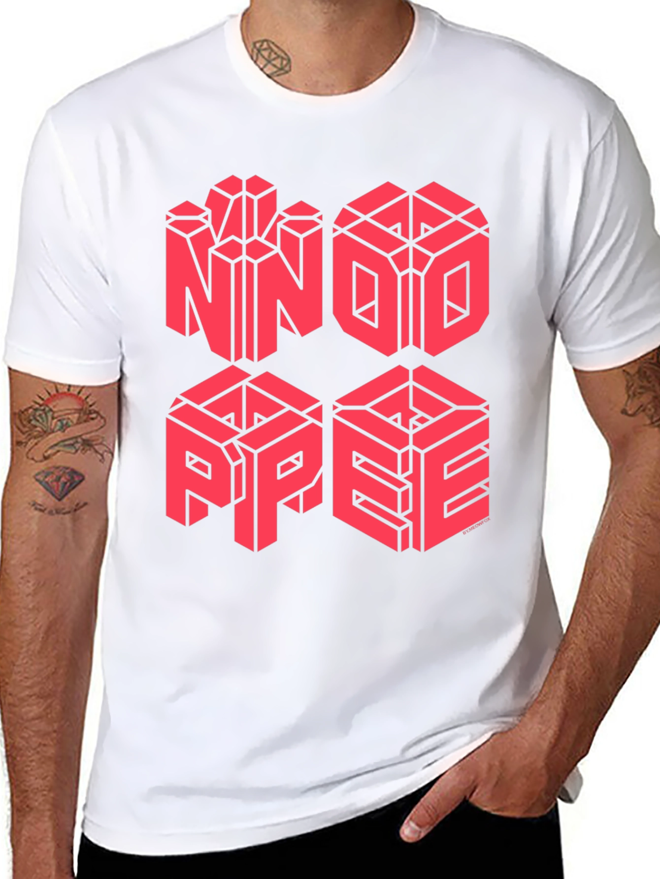NNDO PPEE Graphic Black Tee