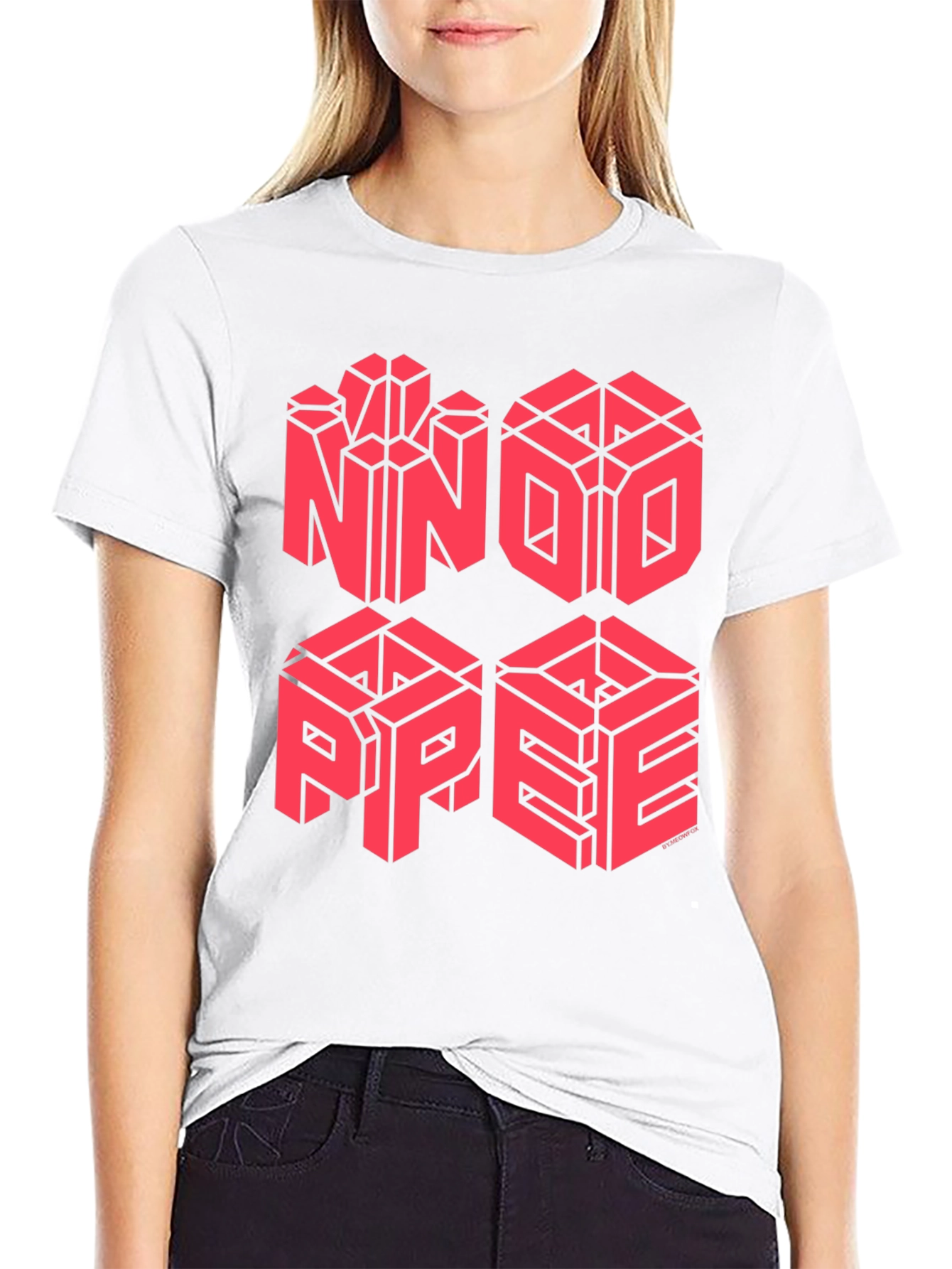 NNDO PPEE Graphic Black Tee
