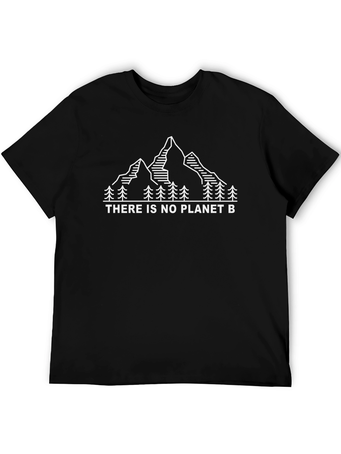 Eco-Friendly Black There Is No Planet B Graphic Tee