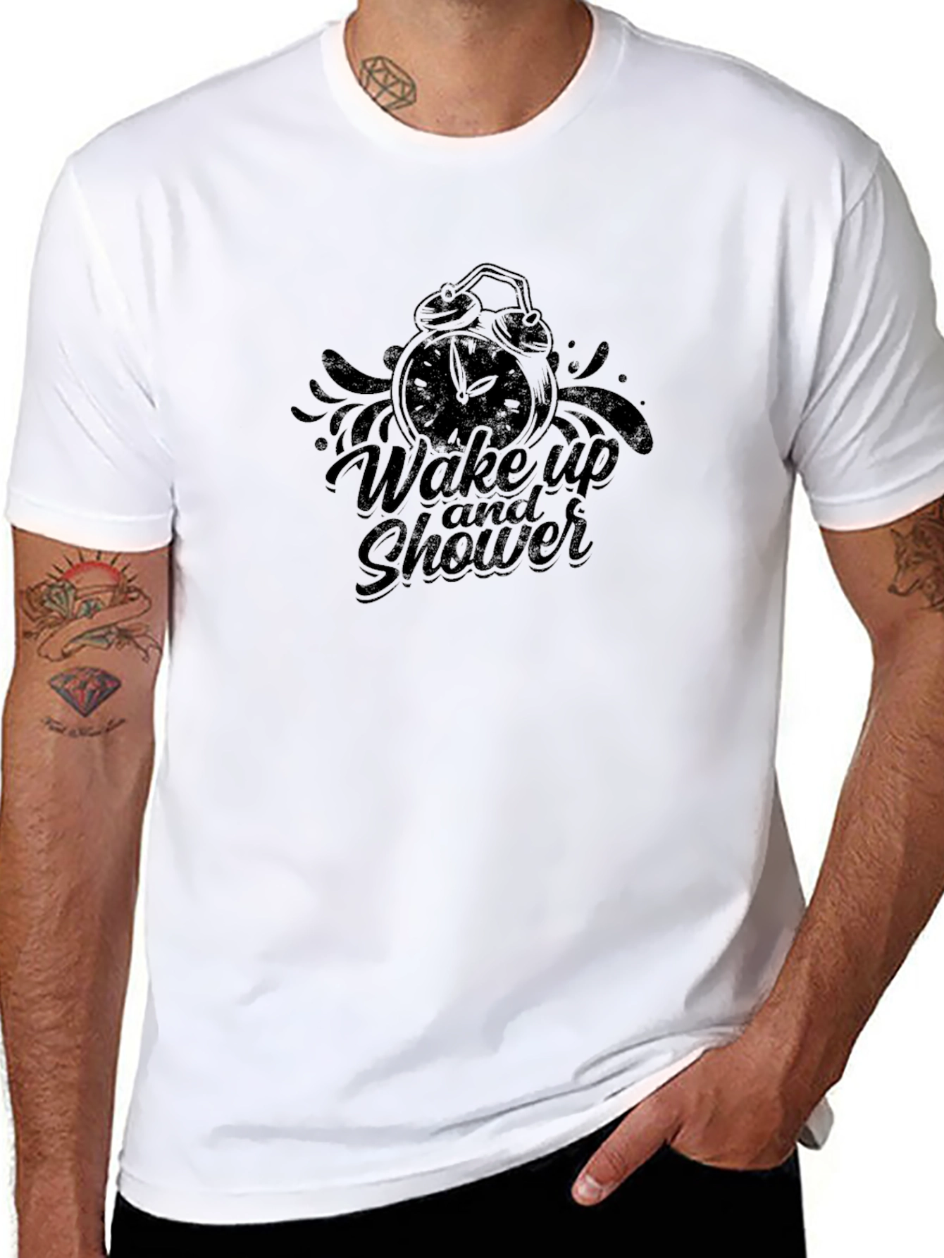 Wake Up and Shower Graphic Tee