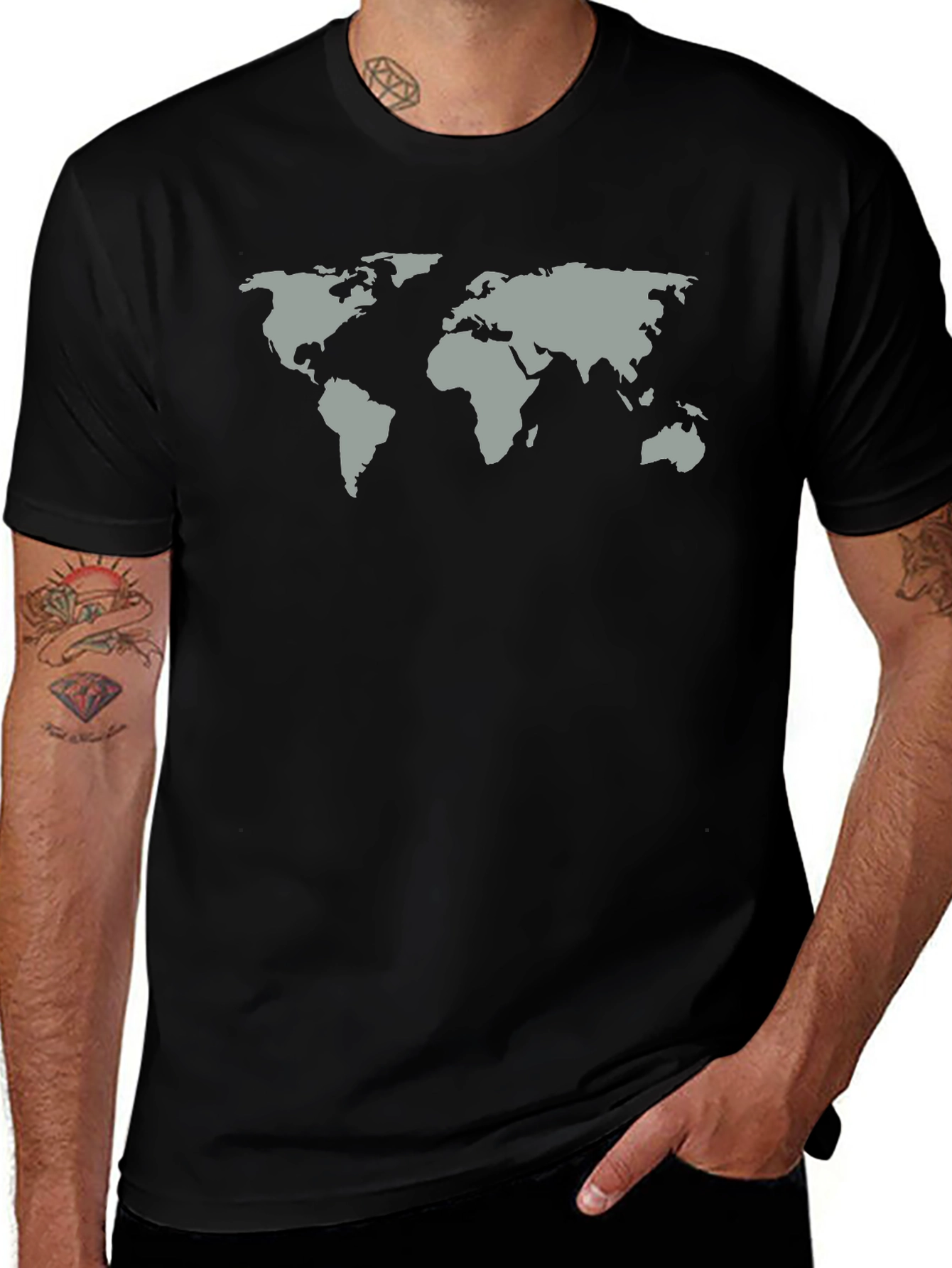 World Map T-Shirt - Global Traveler Tee