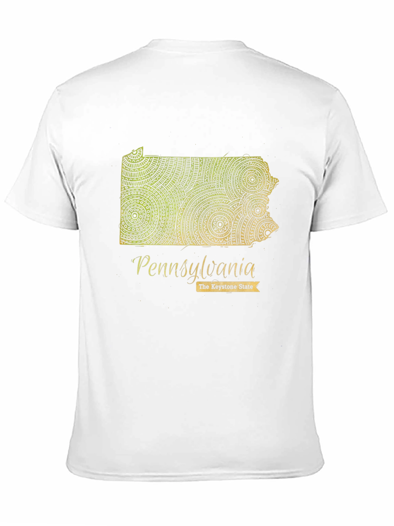 Pennsylvania State Map Graphic T-Shirt