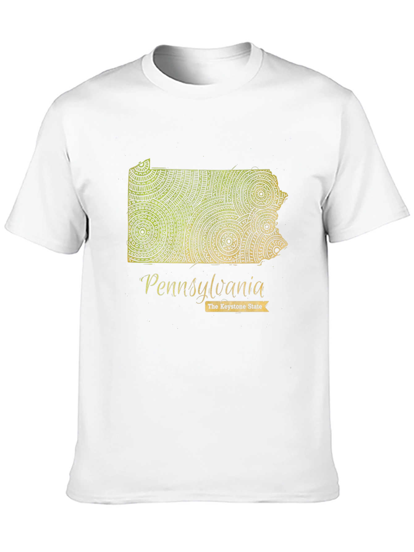 Pennsylvania State Map Graphic T-Shirt