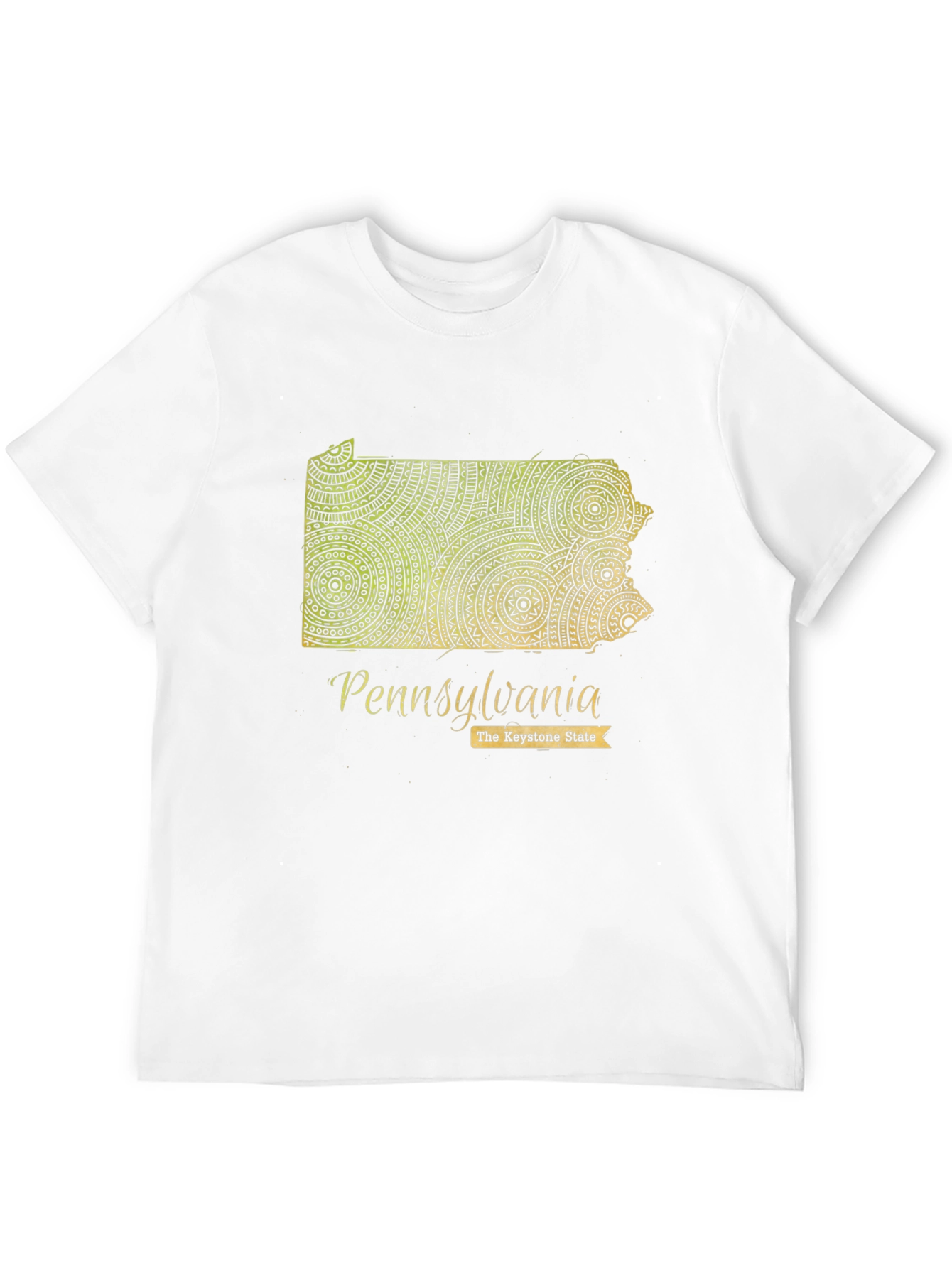 Pennsylvania State Map Graphic T-Shirt