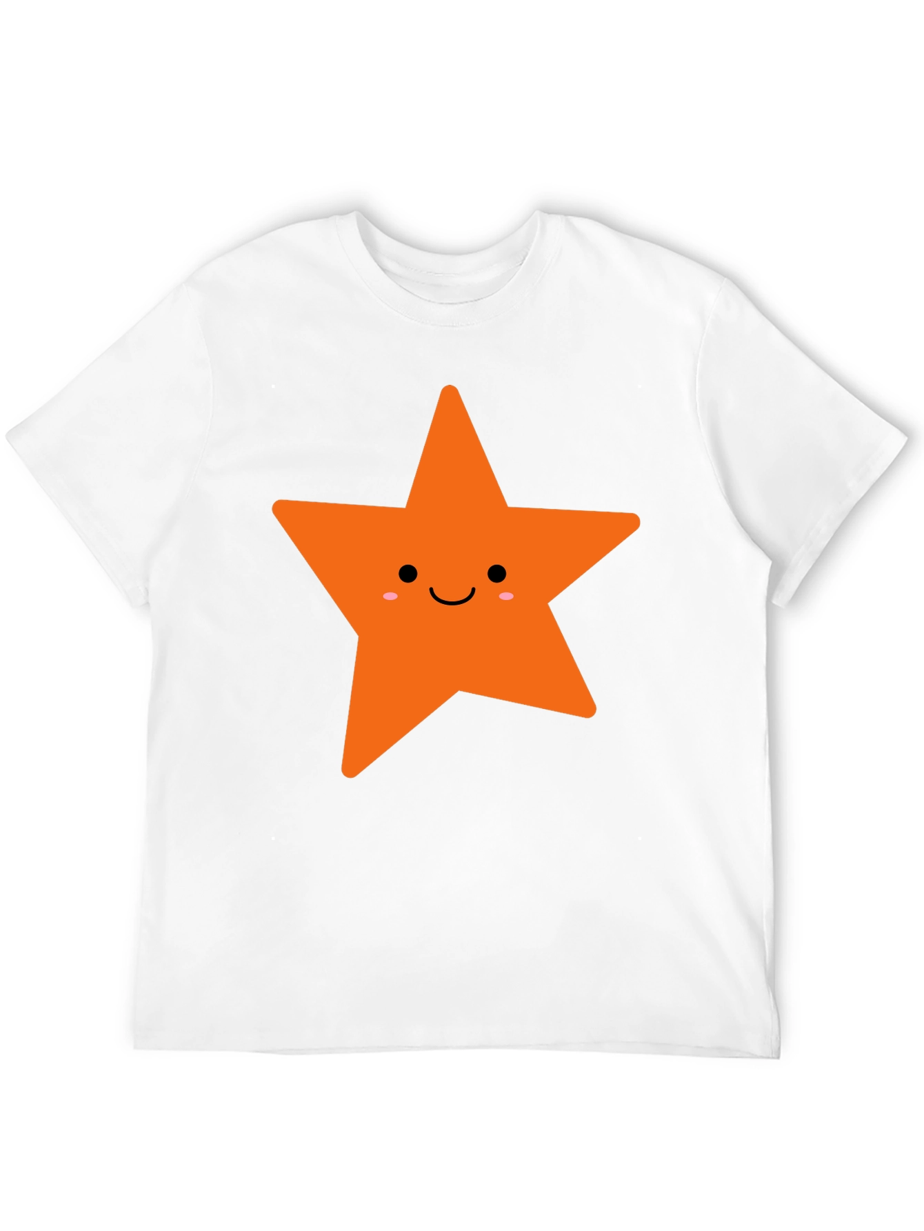 Cute Star Graphic Tee - Black