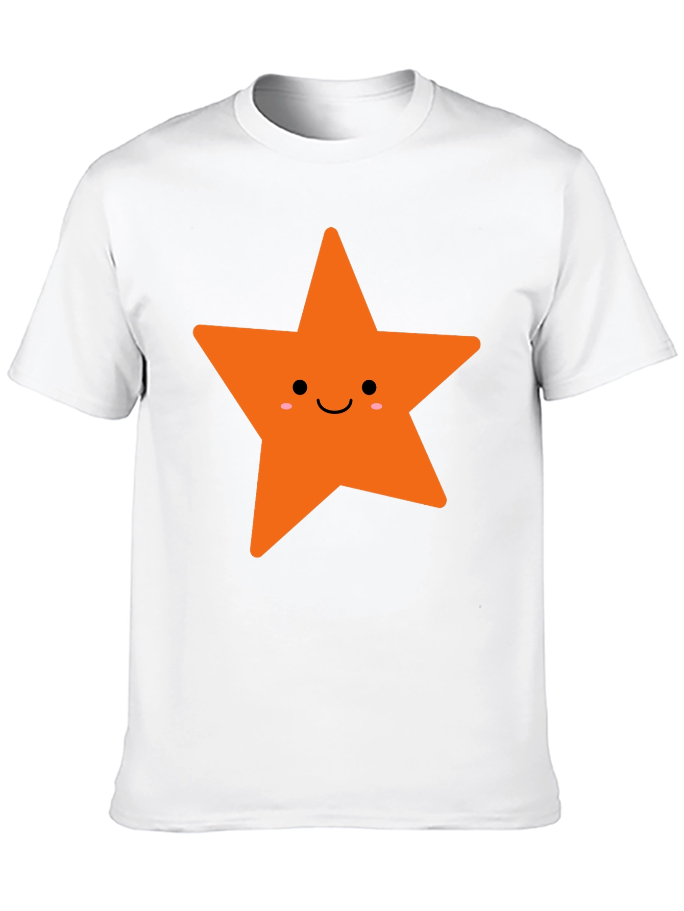Cute Star Graphic Tee - Black