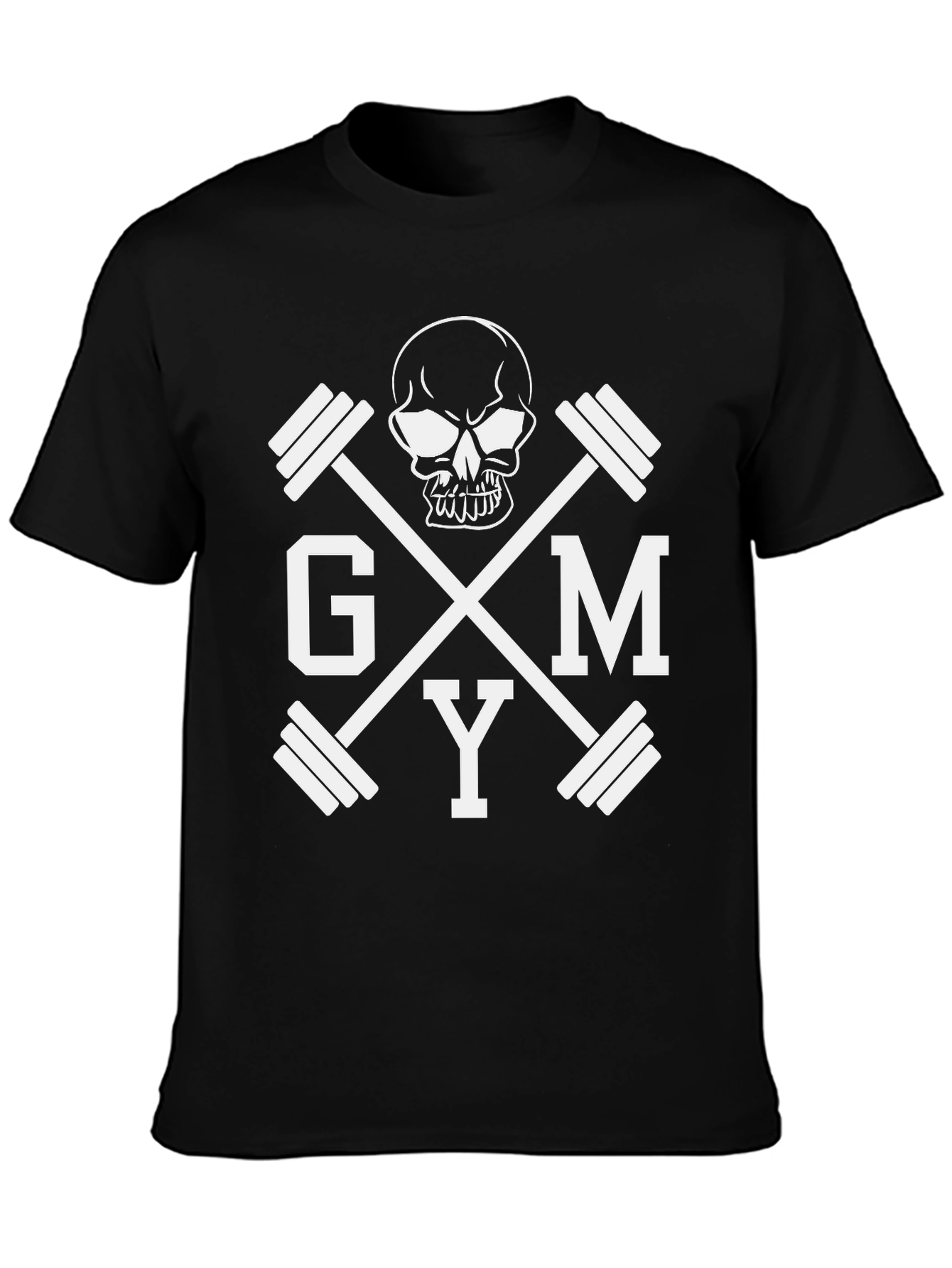 GYM Skull Graphic T-Shirt