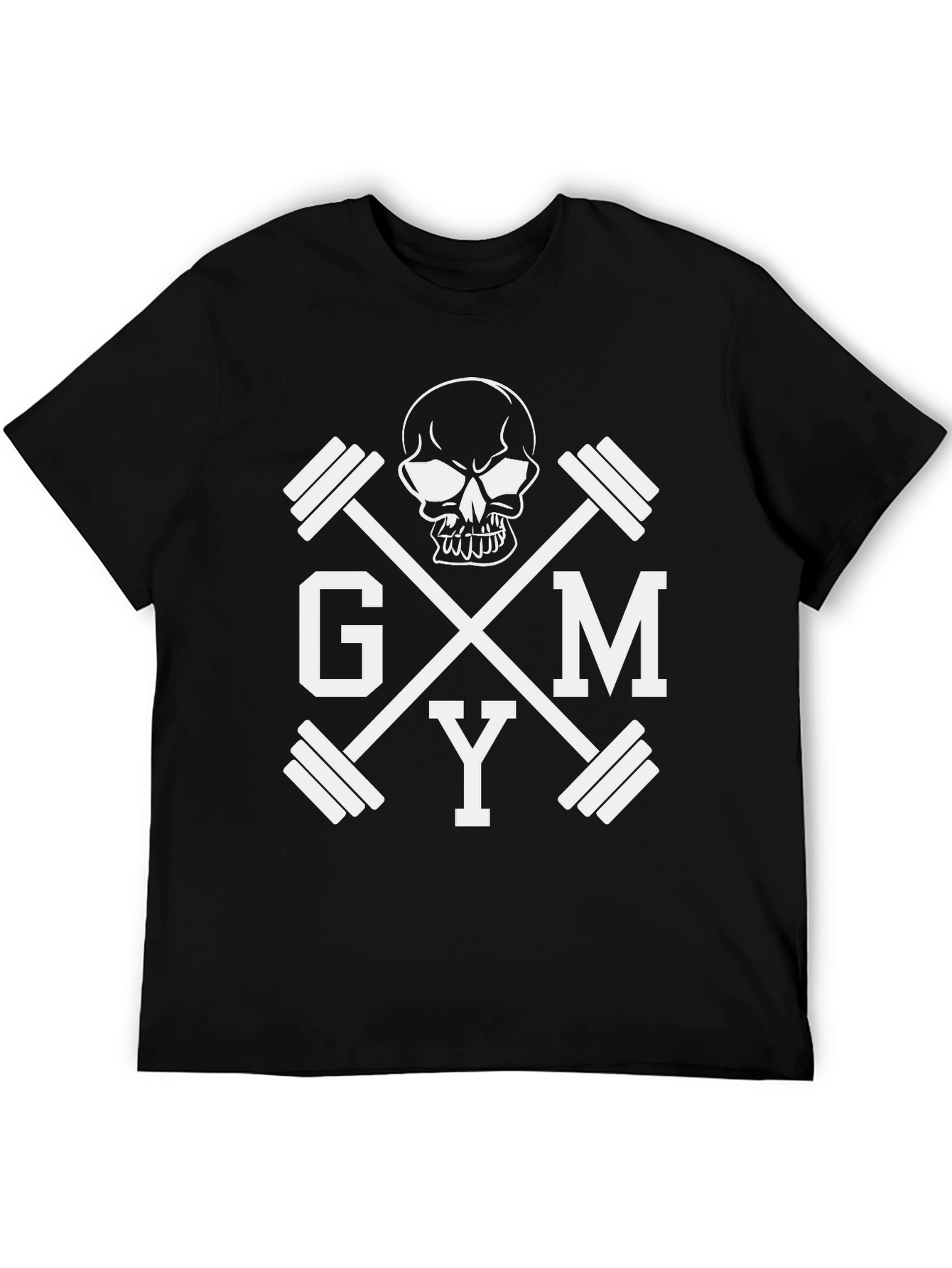 GYM Skull Graphic T-Shirt