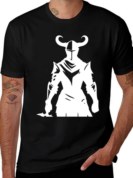 Knight Graphic Tee - Black Cotton Blend