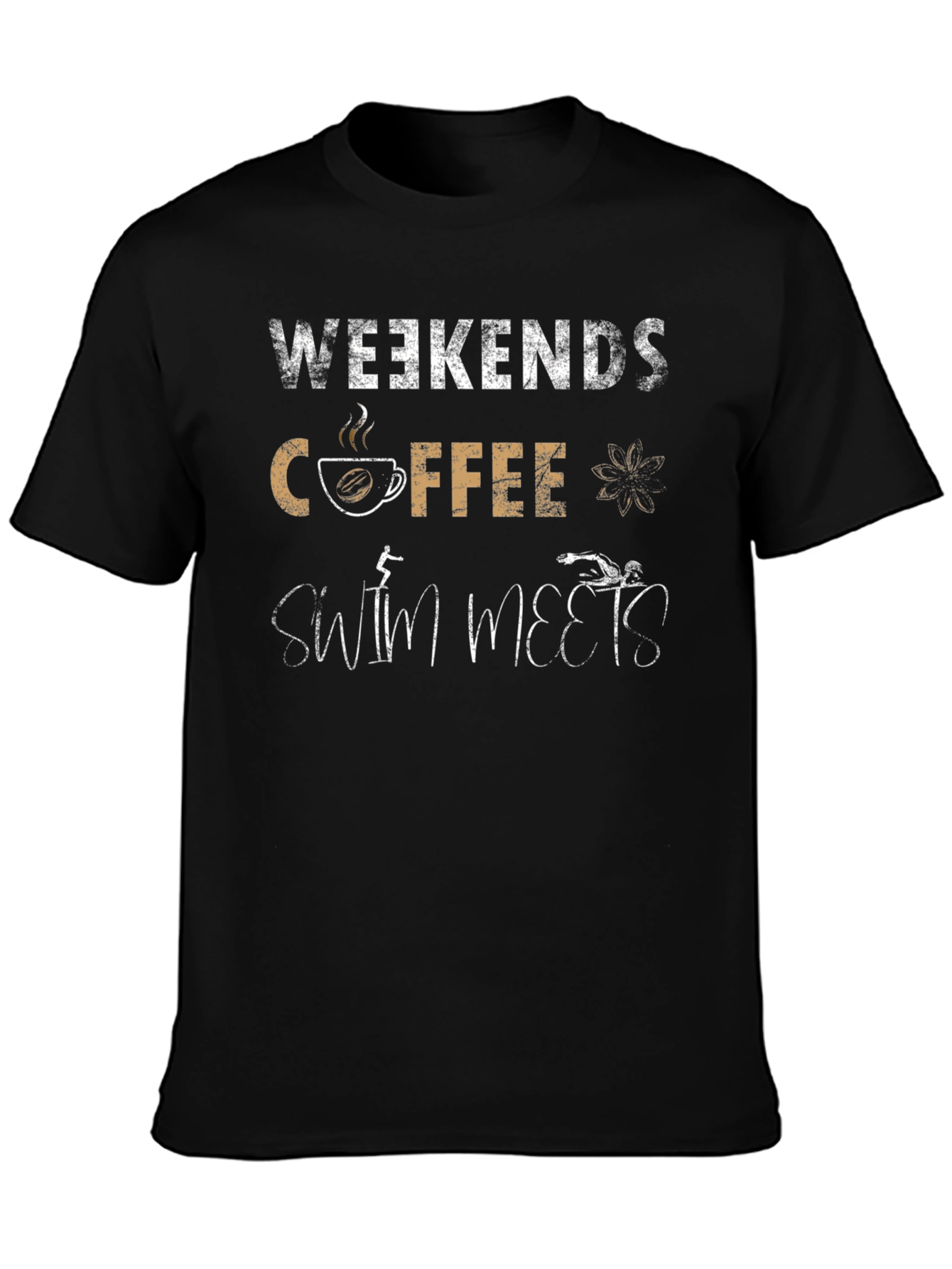 Weekends Coffee Swim Meets T-Shirt