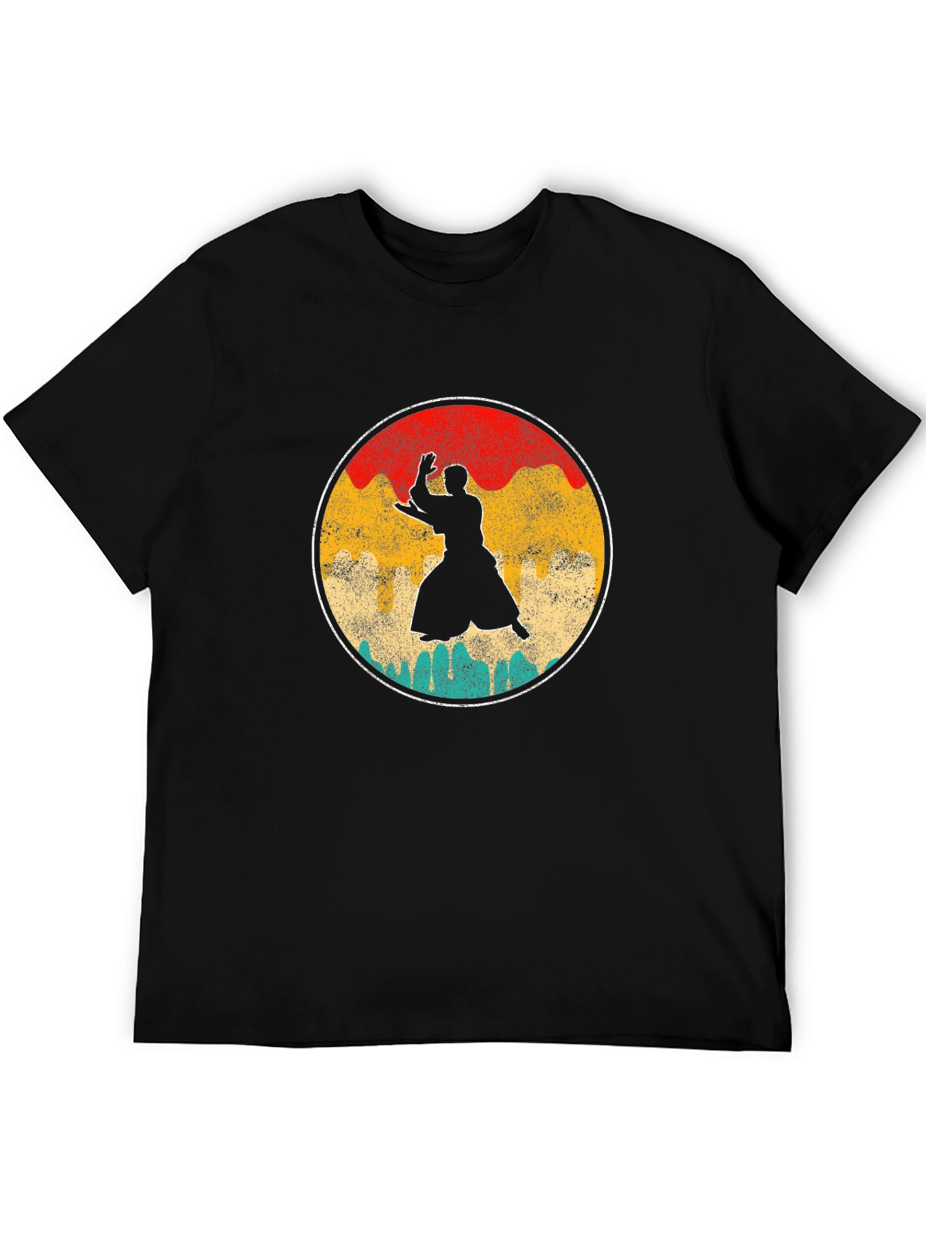 Aikido Silhouette Graphic Tee - Black