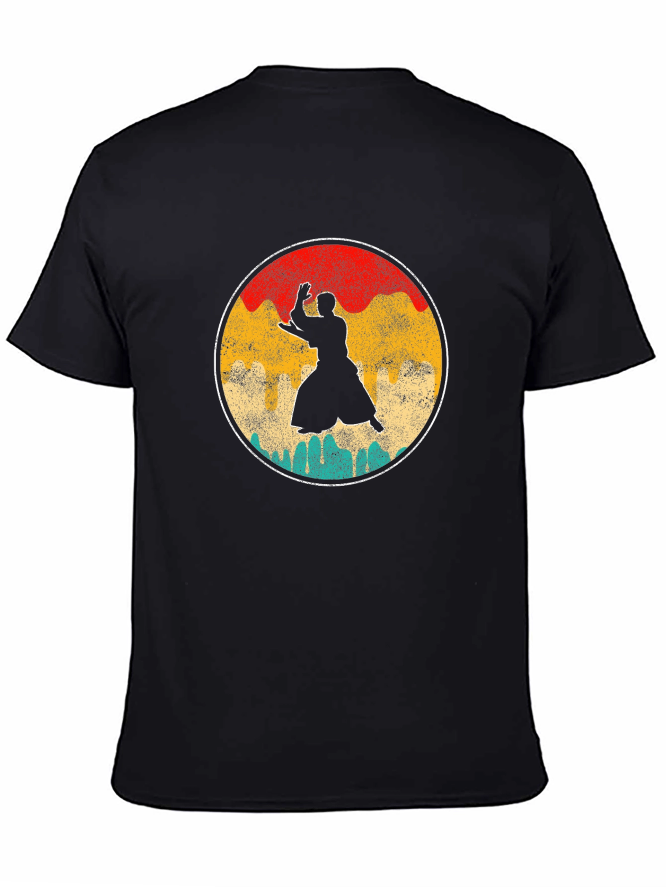 Aikido Silhouette Graphic Tee - Black