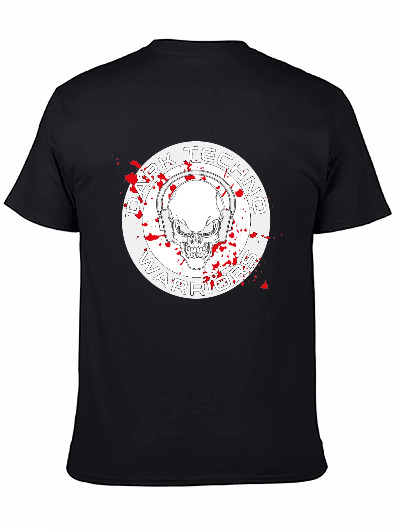 Dark Techno Warrior Graphic T-Shirt