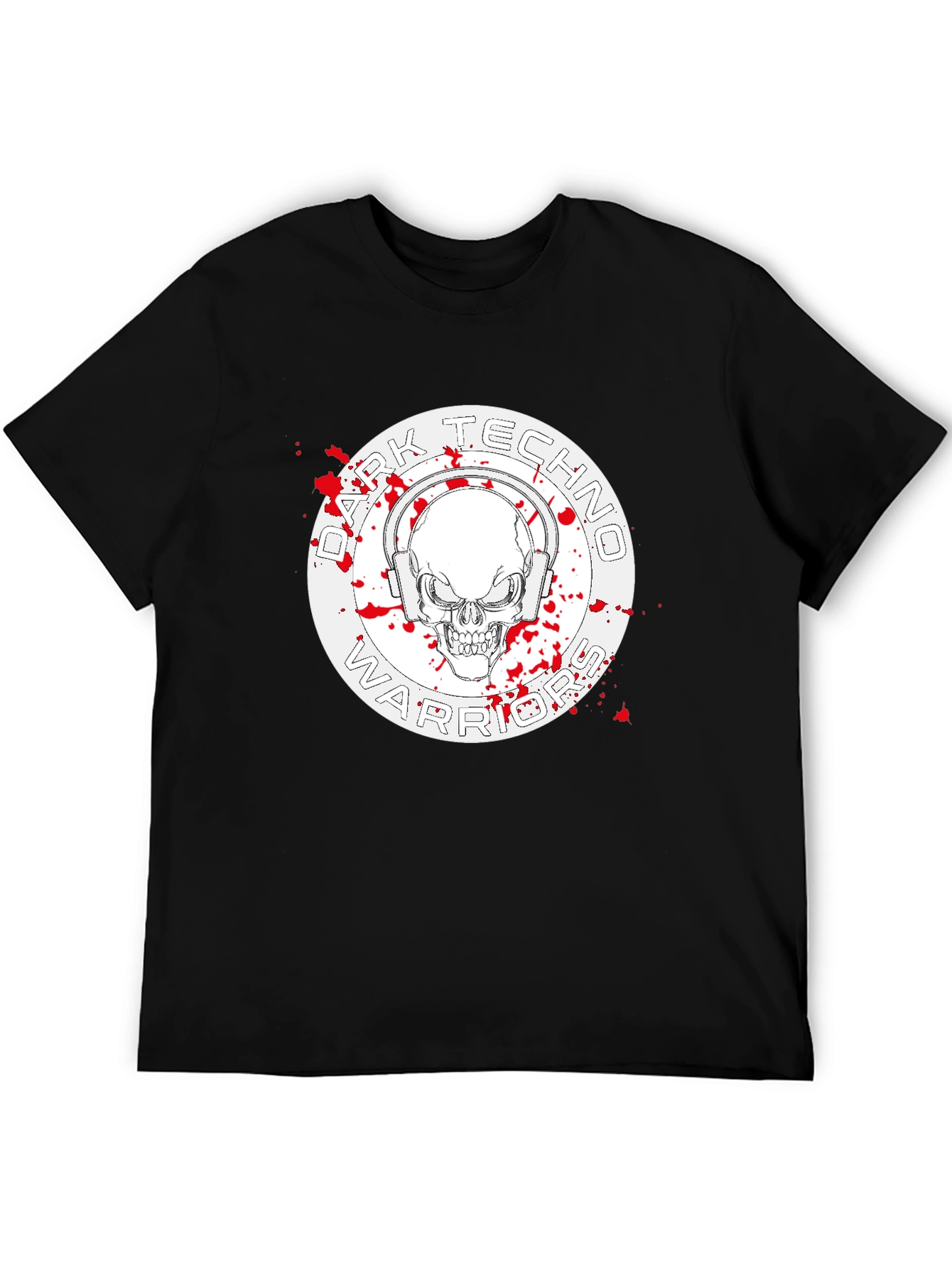 Dark Techno Warrior Graphic T-Shirt