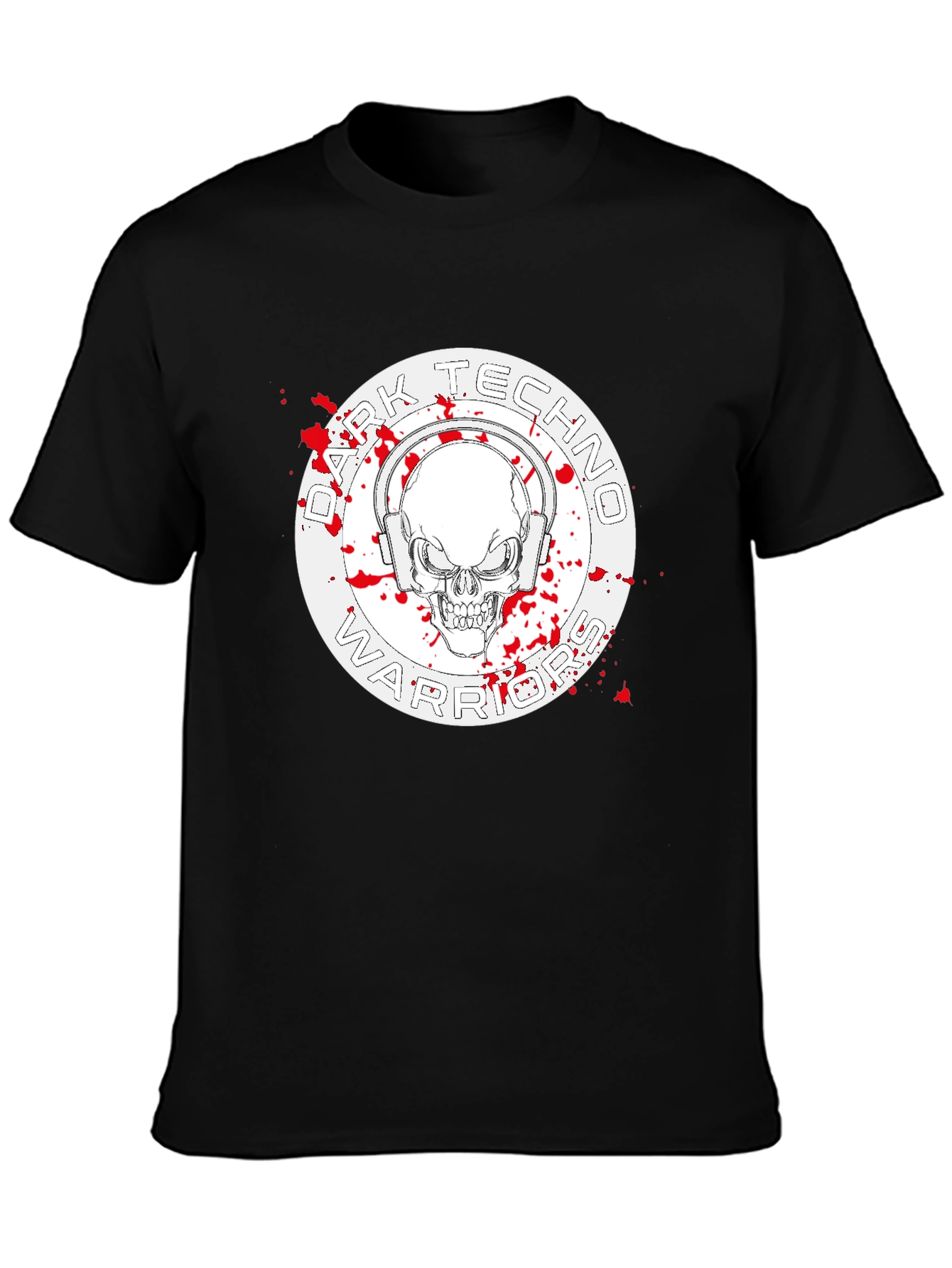 Dark Techno Warrior Graphic T-Shirt