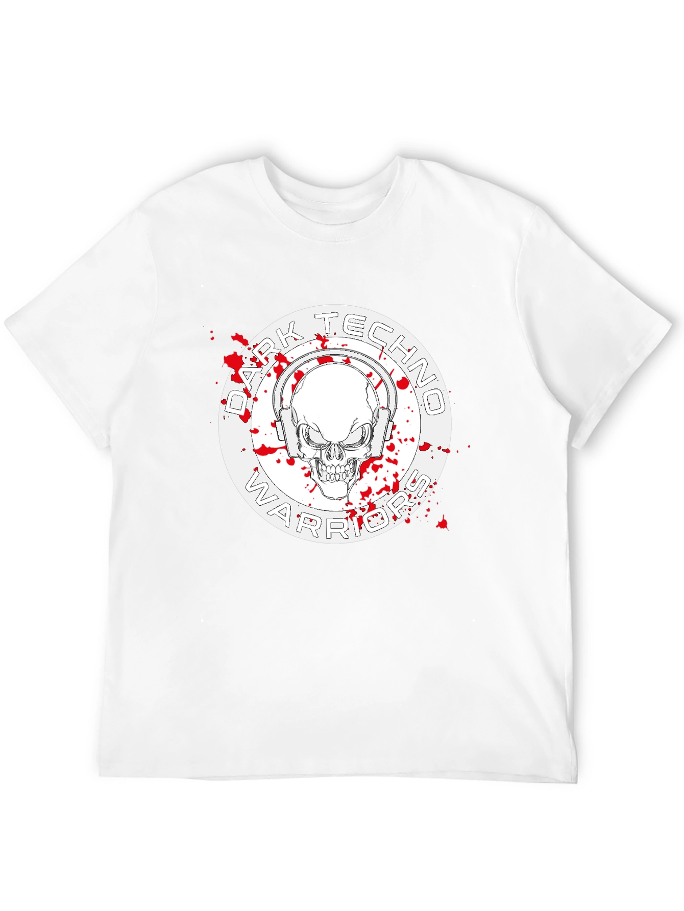 Dark Techno Warrior Graphic T-Shirt