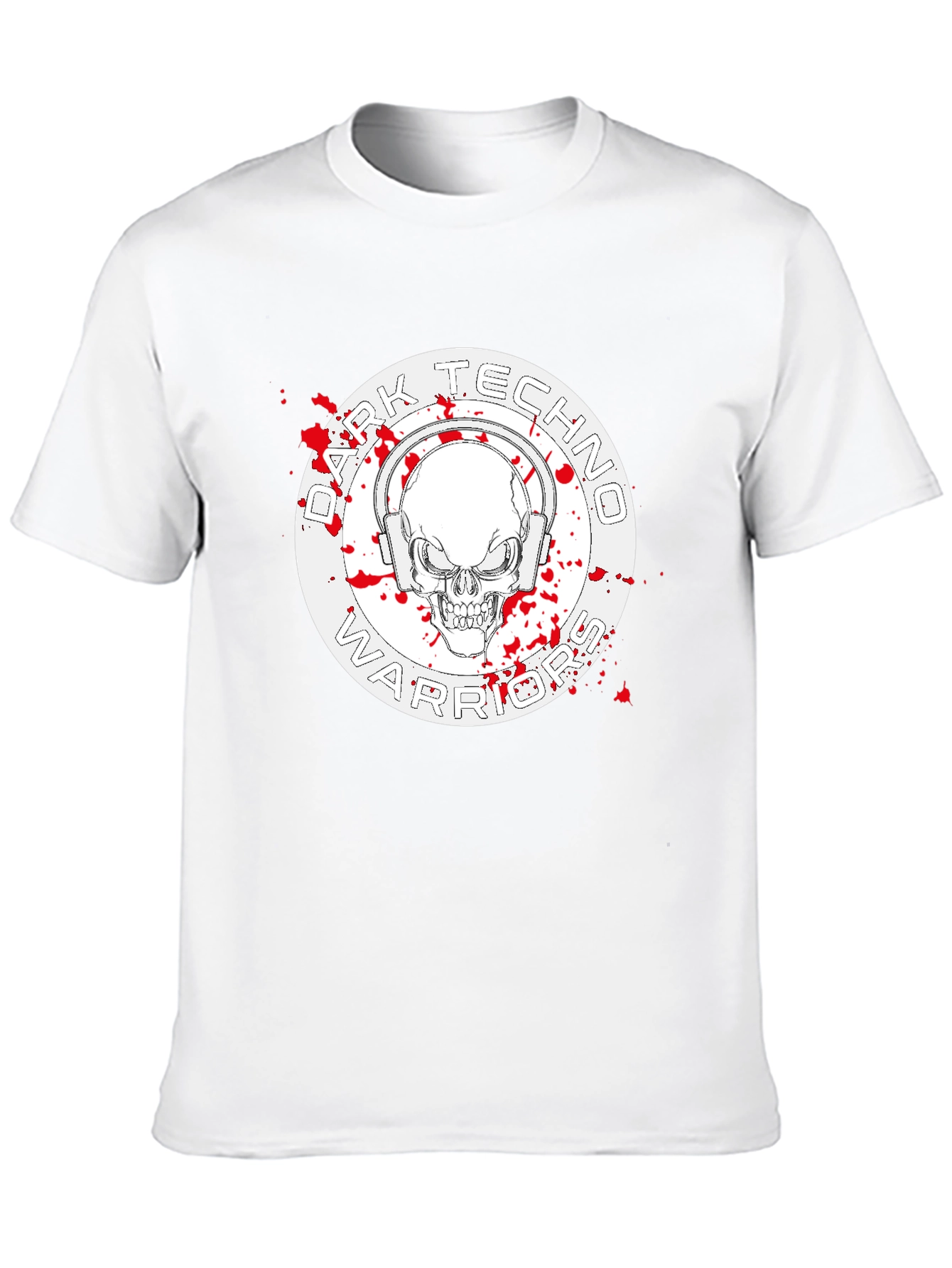 Dark Techno Warrior Graphic T-Shirt