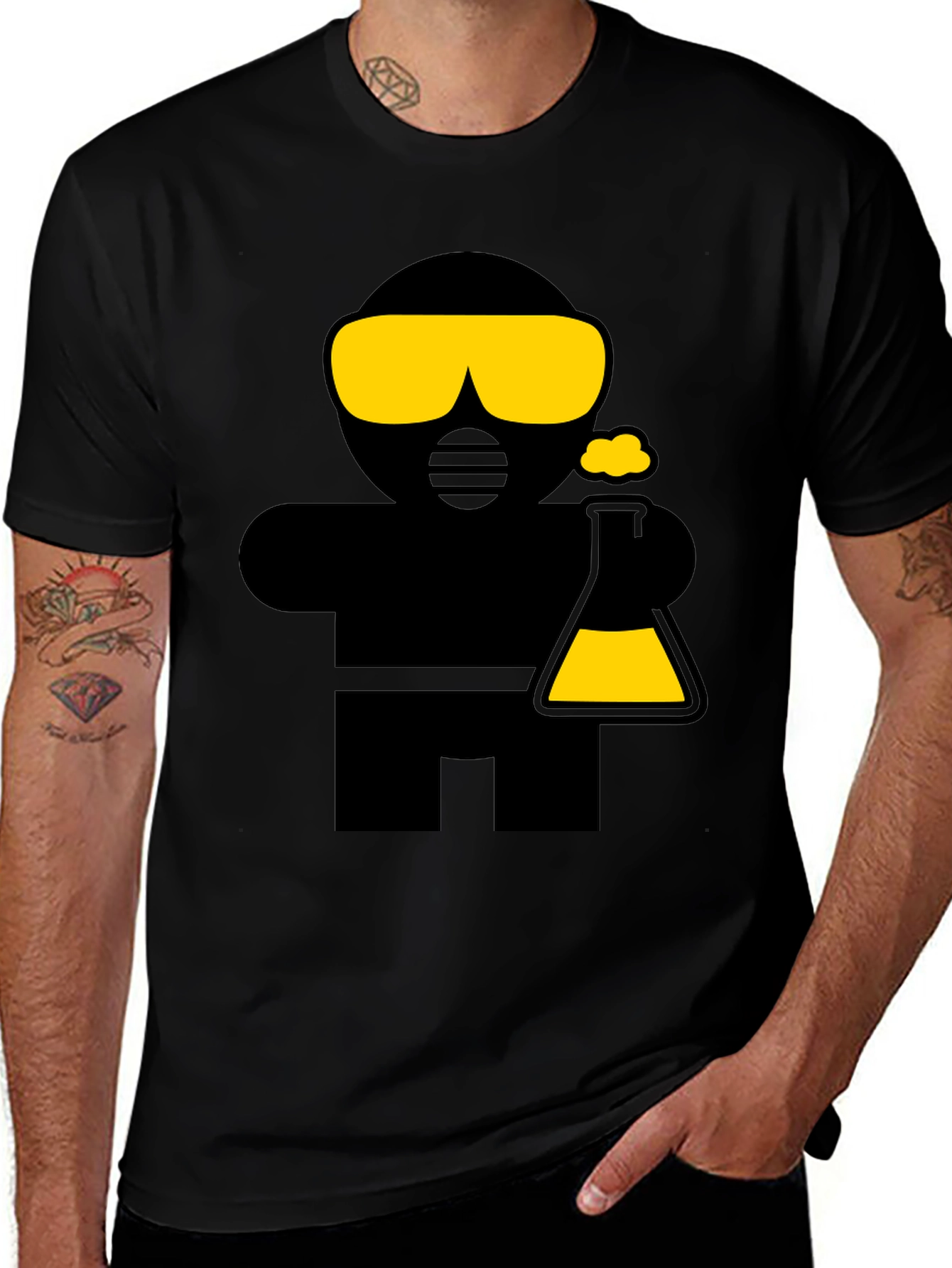 Cool Chemist Graphic Black T-Shirt