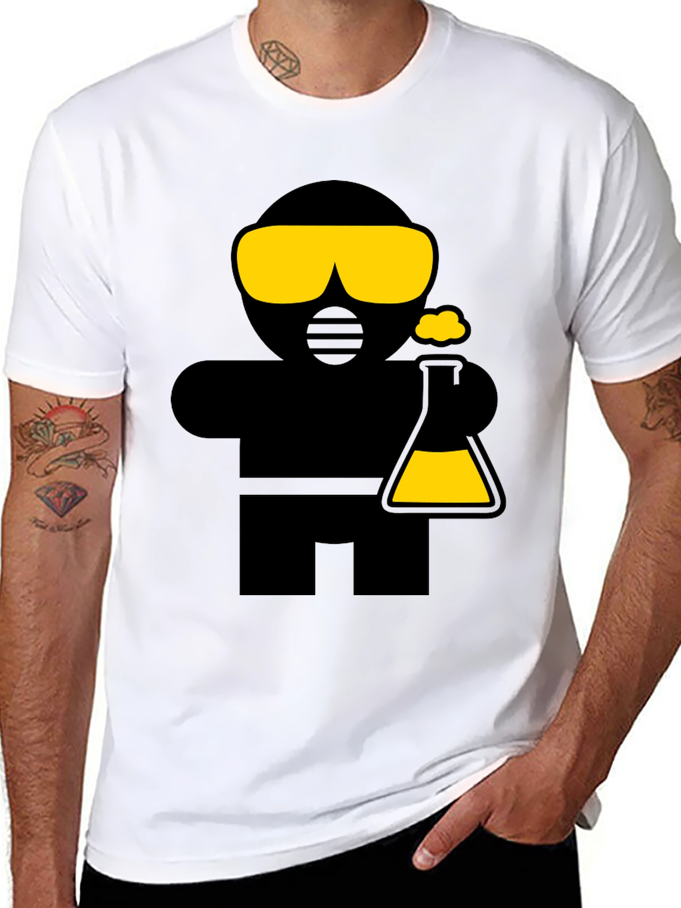 Cool Chemist Graphic Black T-Shirt