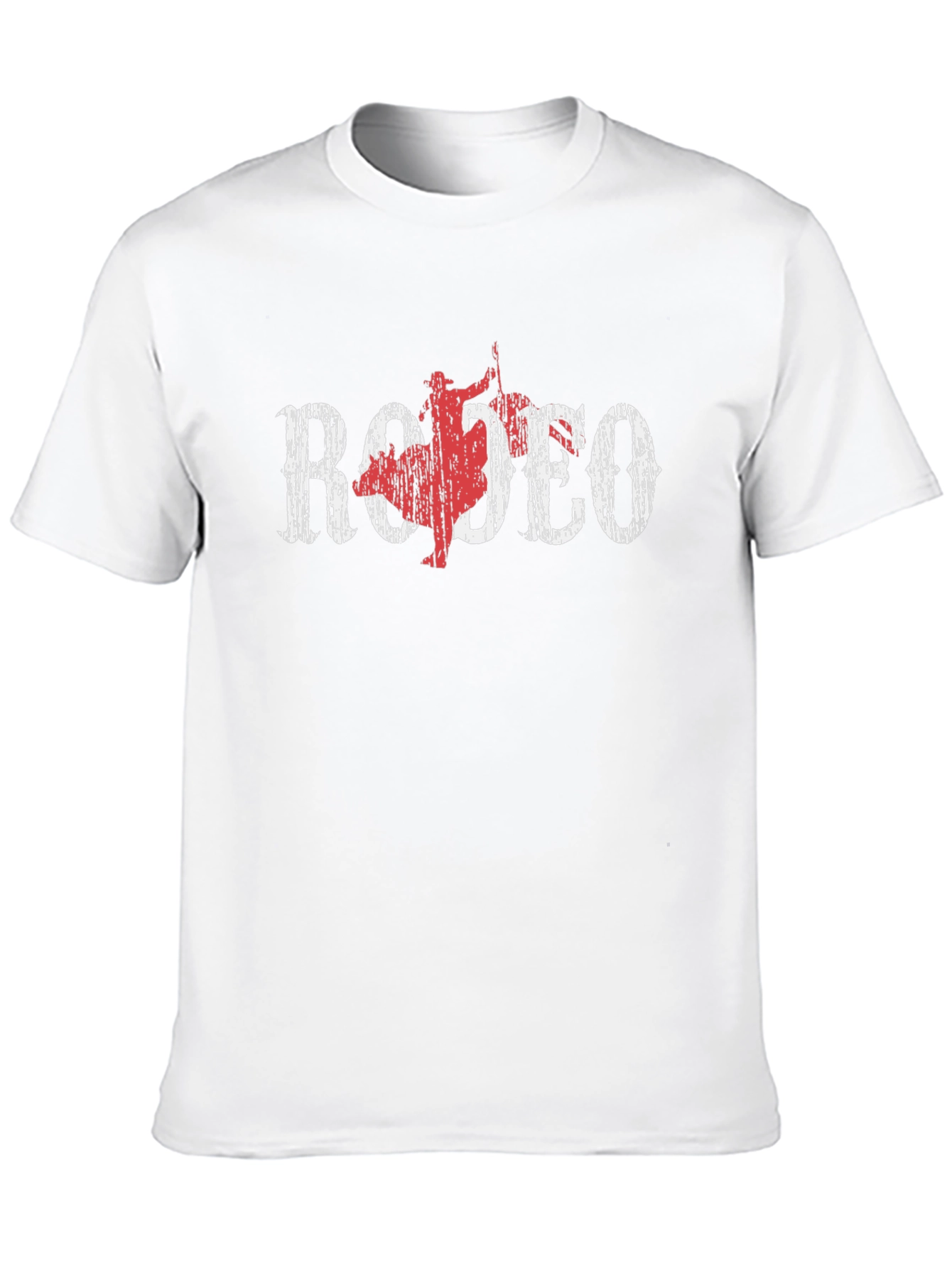 Rodeo Graphic T-Shirt - Cowboy Bull Riding Design