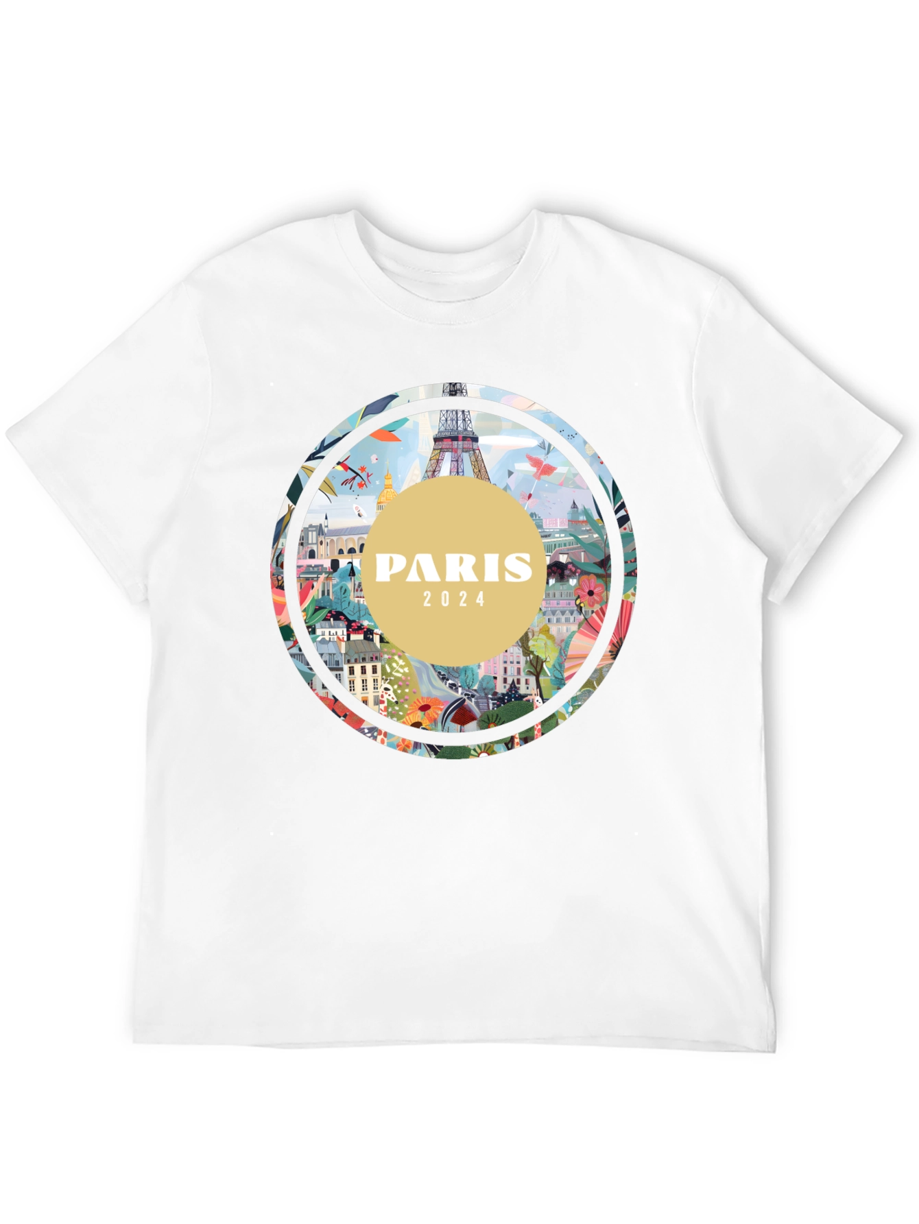 Paris 2024 Graphic Tee - Stylish Cityscape T-Shirt