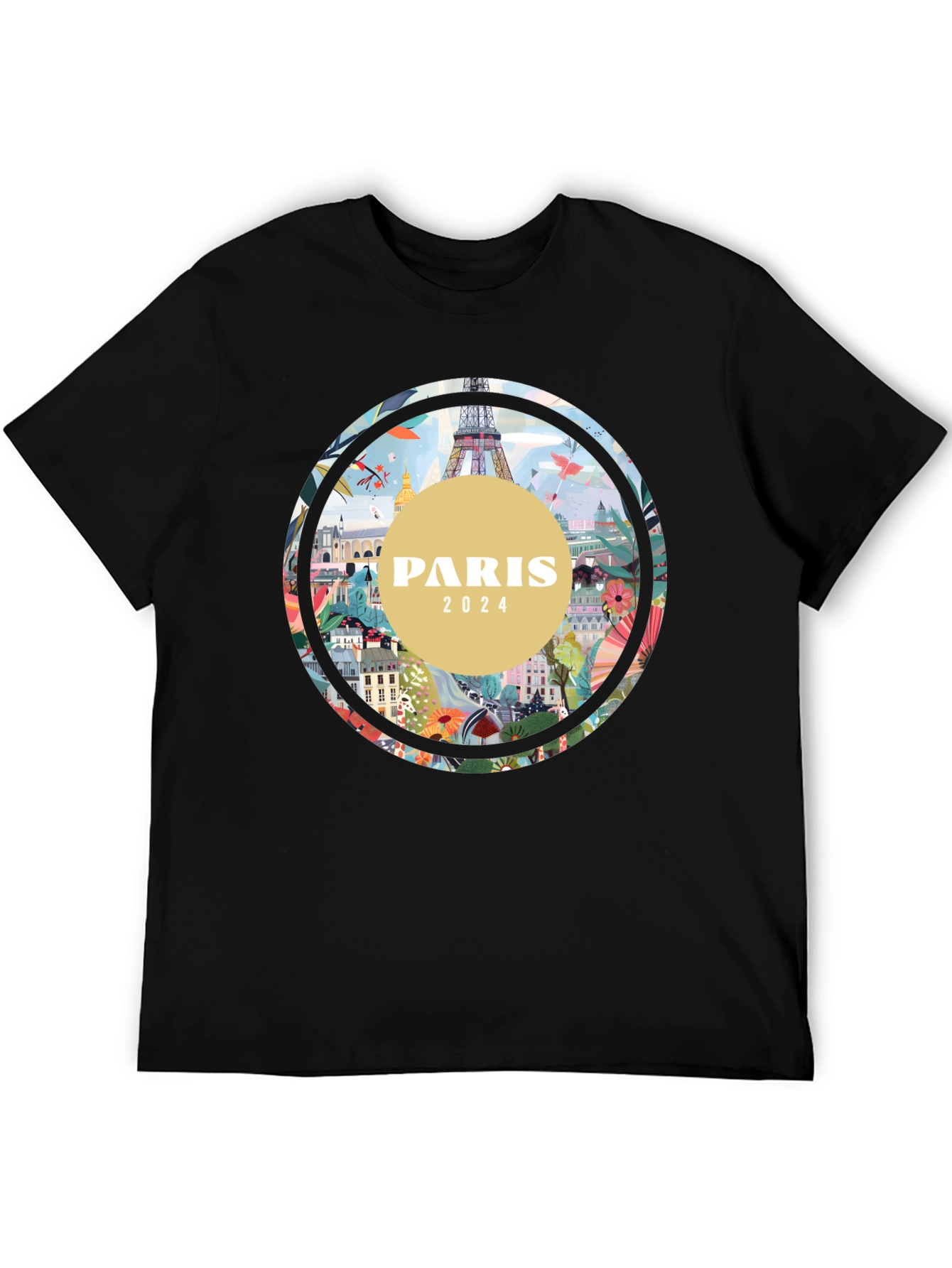 Paris 2024 Graphic Tee - Stylish Cityscape T-Shirt
