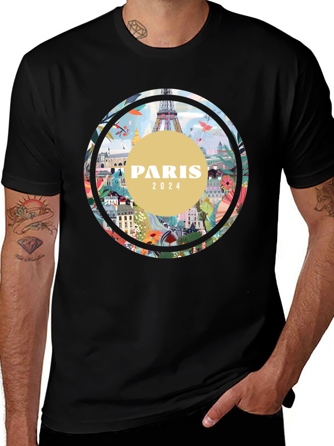 Paris 2024 Graphic Tee - Stylish Cityscape T-Shirt
