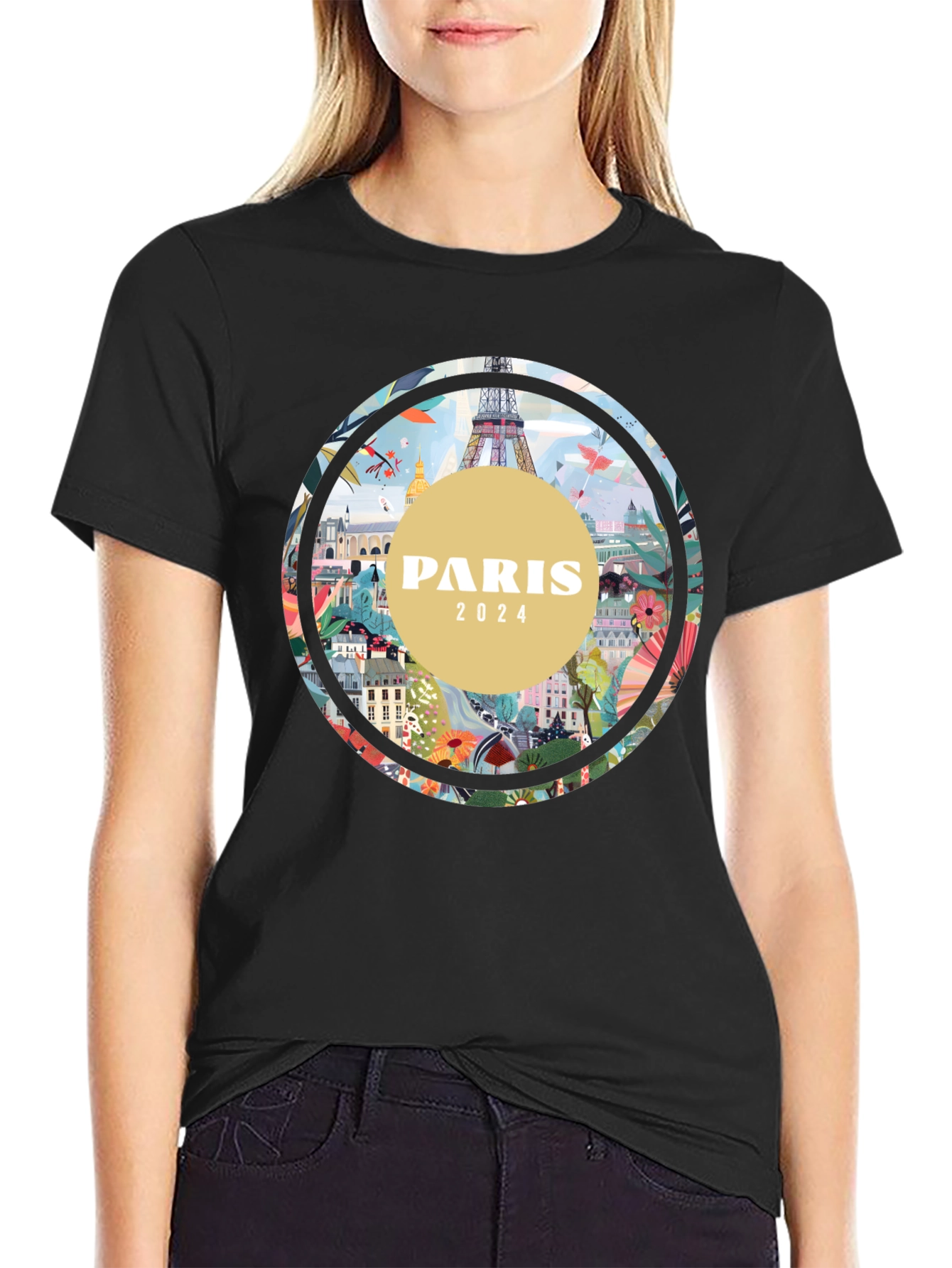 Paris 2024 Graphic Tee - Stylish Cityscape T-Shirt