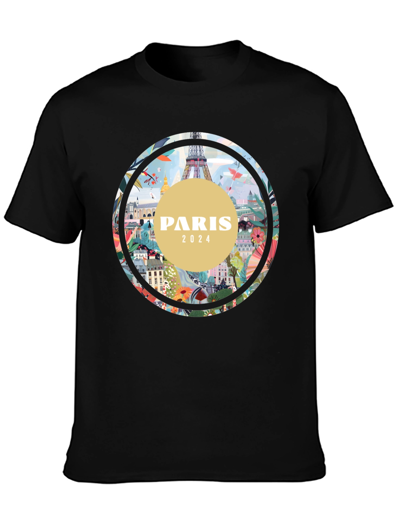 Paris 2024 Graphic Tee - Stylish Cityscape T-Shirt