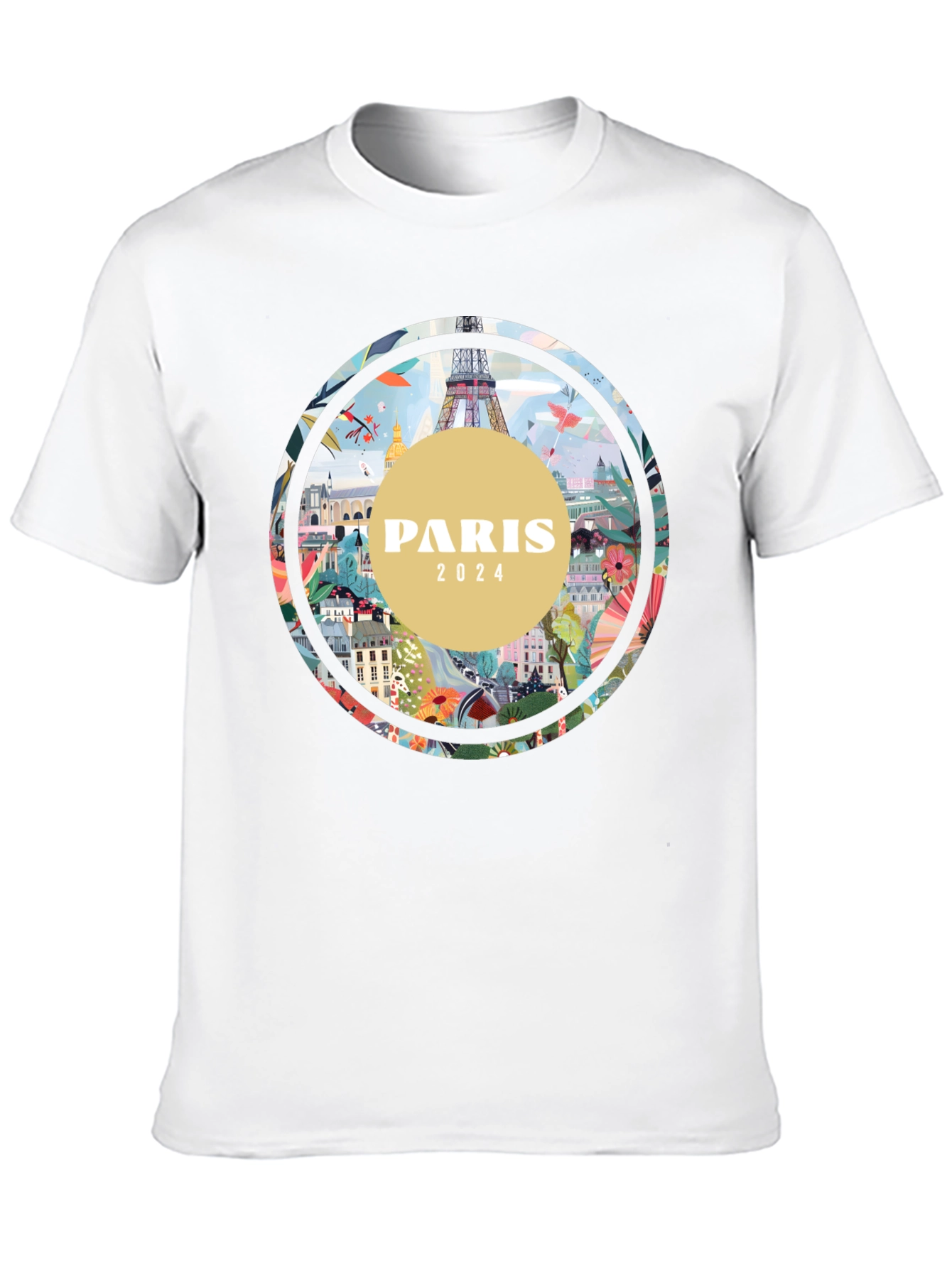 Paris 2024 Graphic Tee - Stylish Cityscape T-Shirt