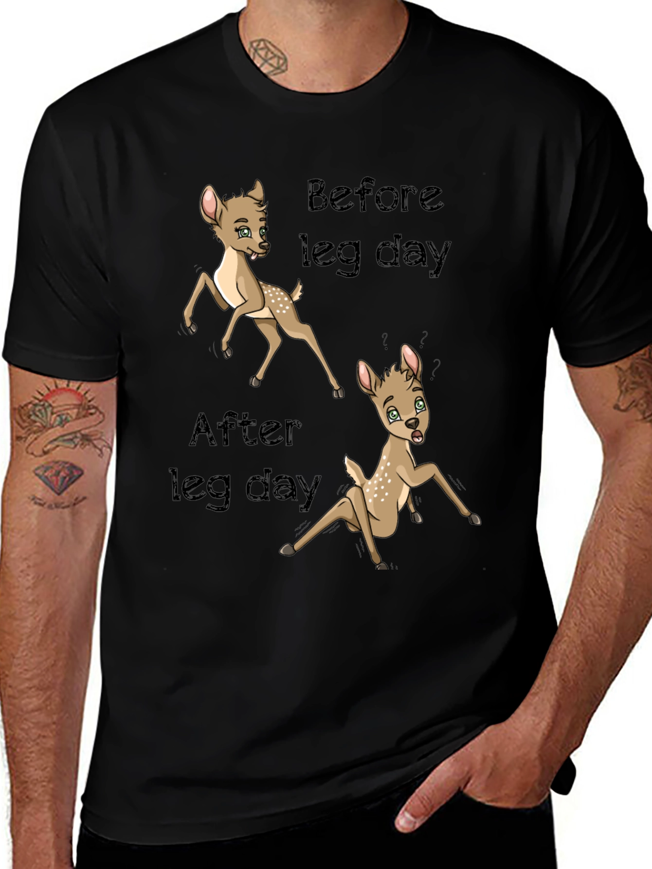 Funny Leg Day Deer T-Shirt