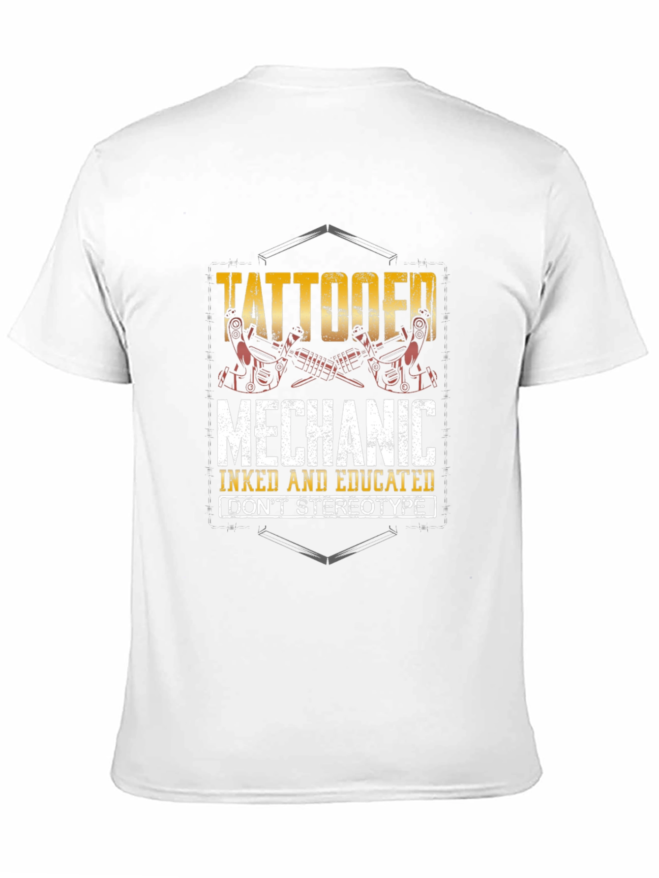 Tattooed Mechanic T-Shirt - Inked & Educated