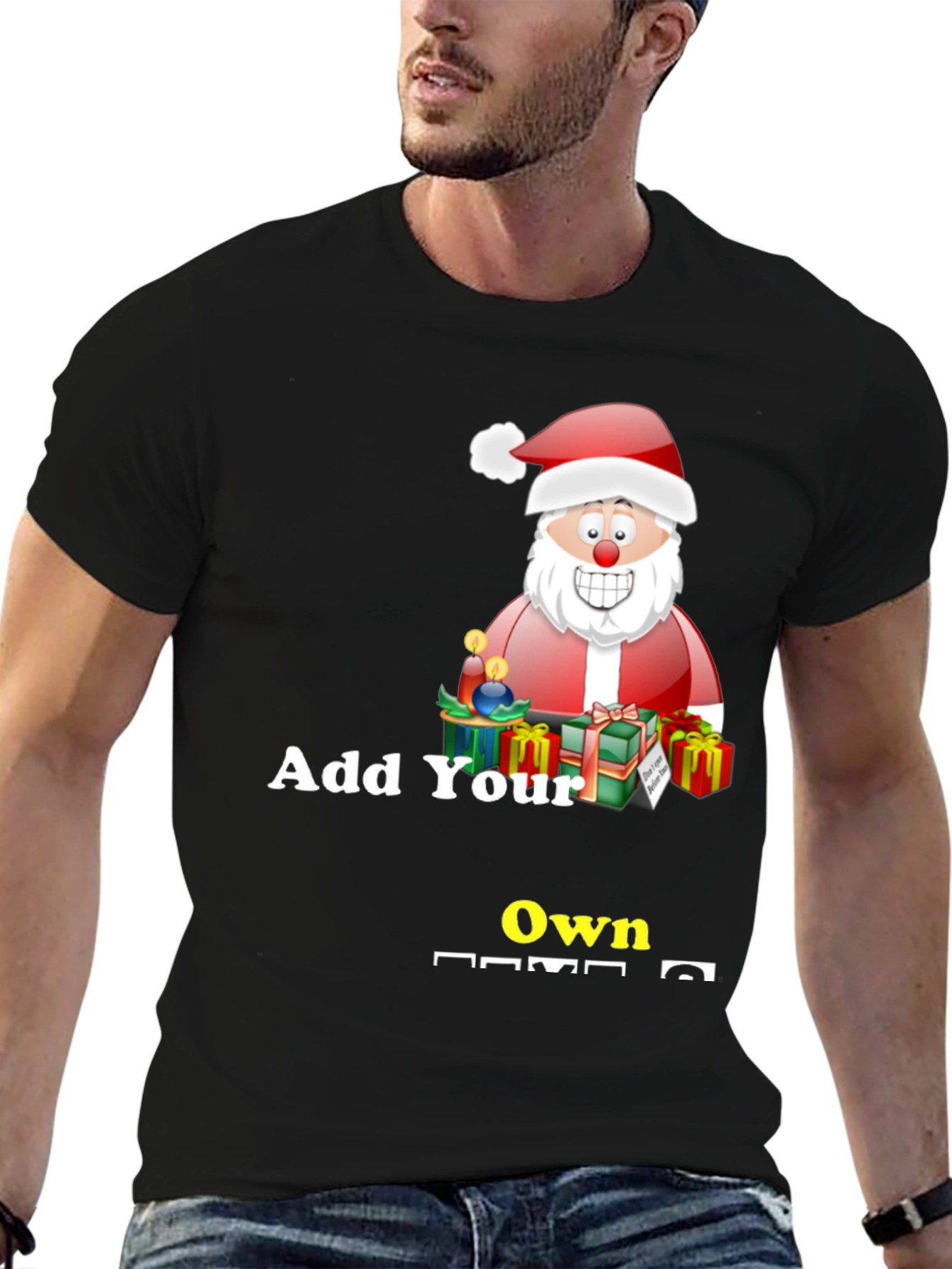 Personalized Santa T-Shirt - Custom Holiday Gift