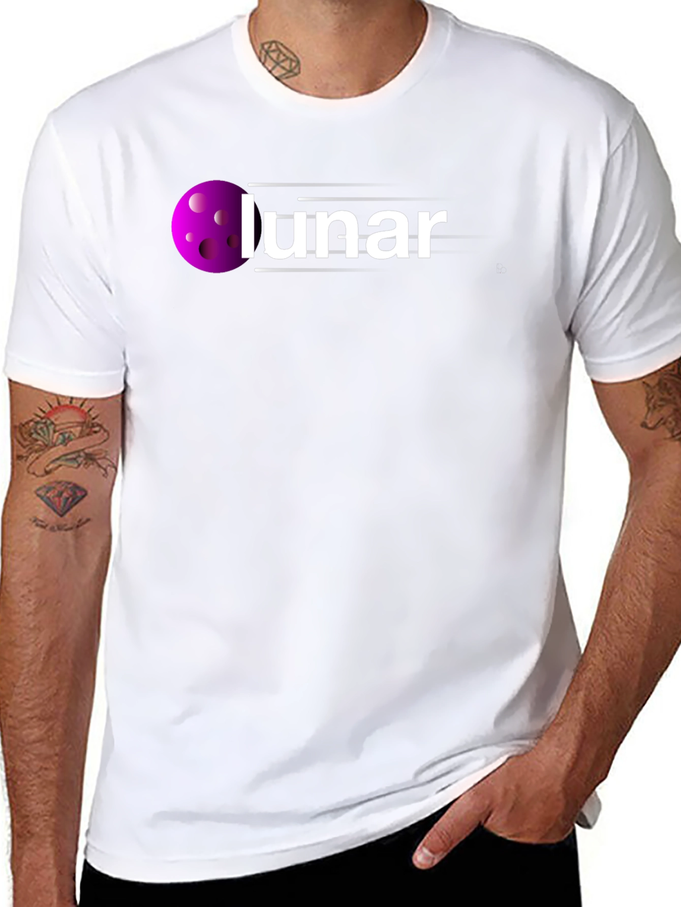 Lunar Graphic T-Shirt - Modern Space Inspired Design