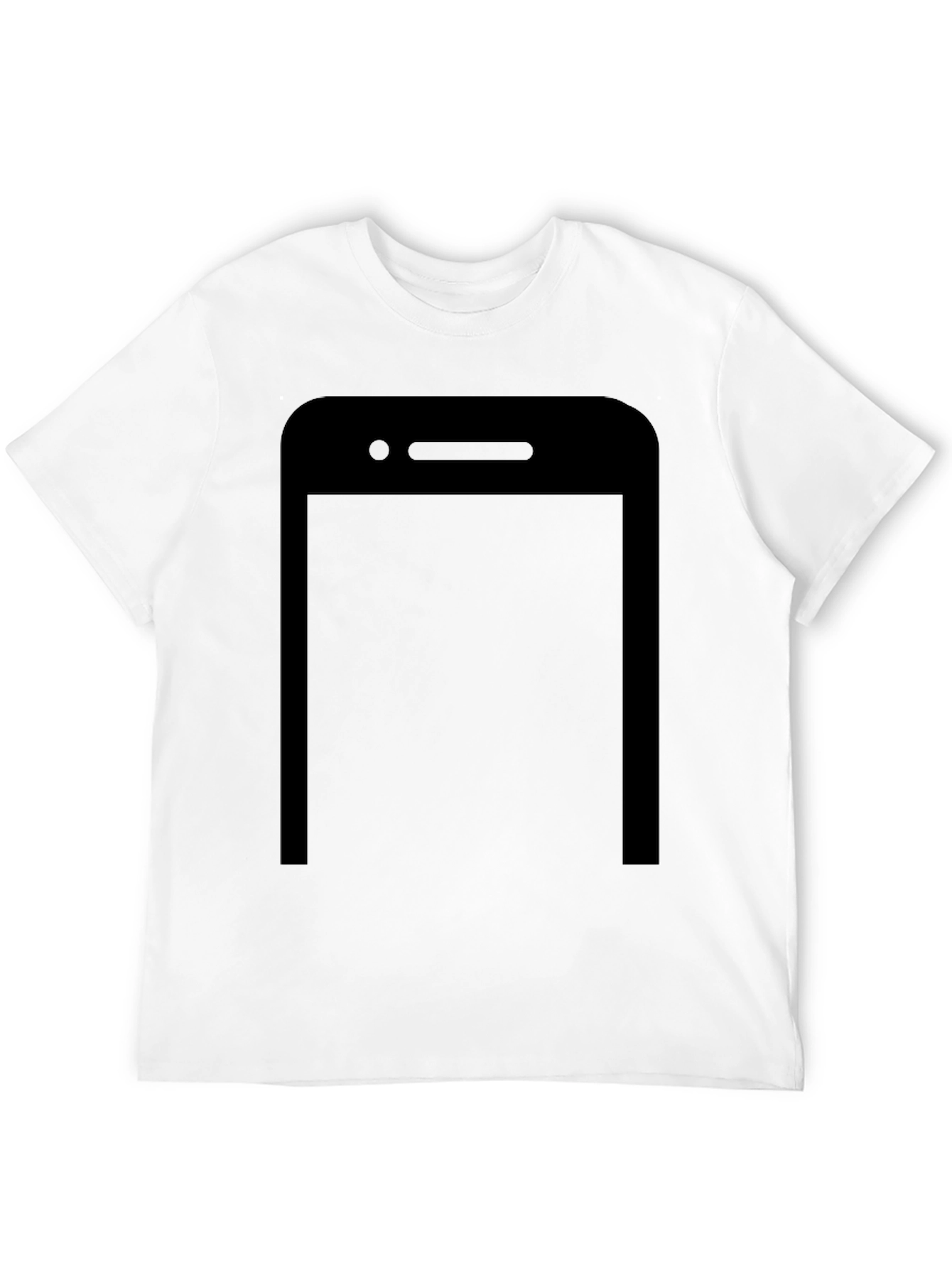 Modern Black Smartphone Graphic T-Shirt