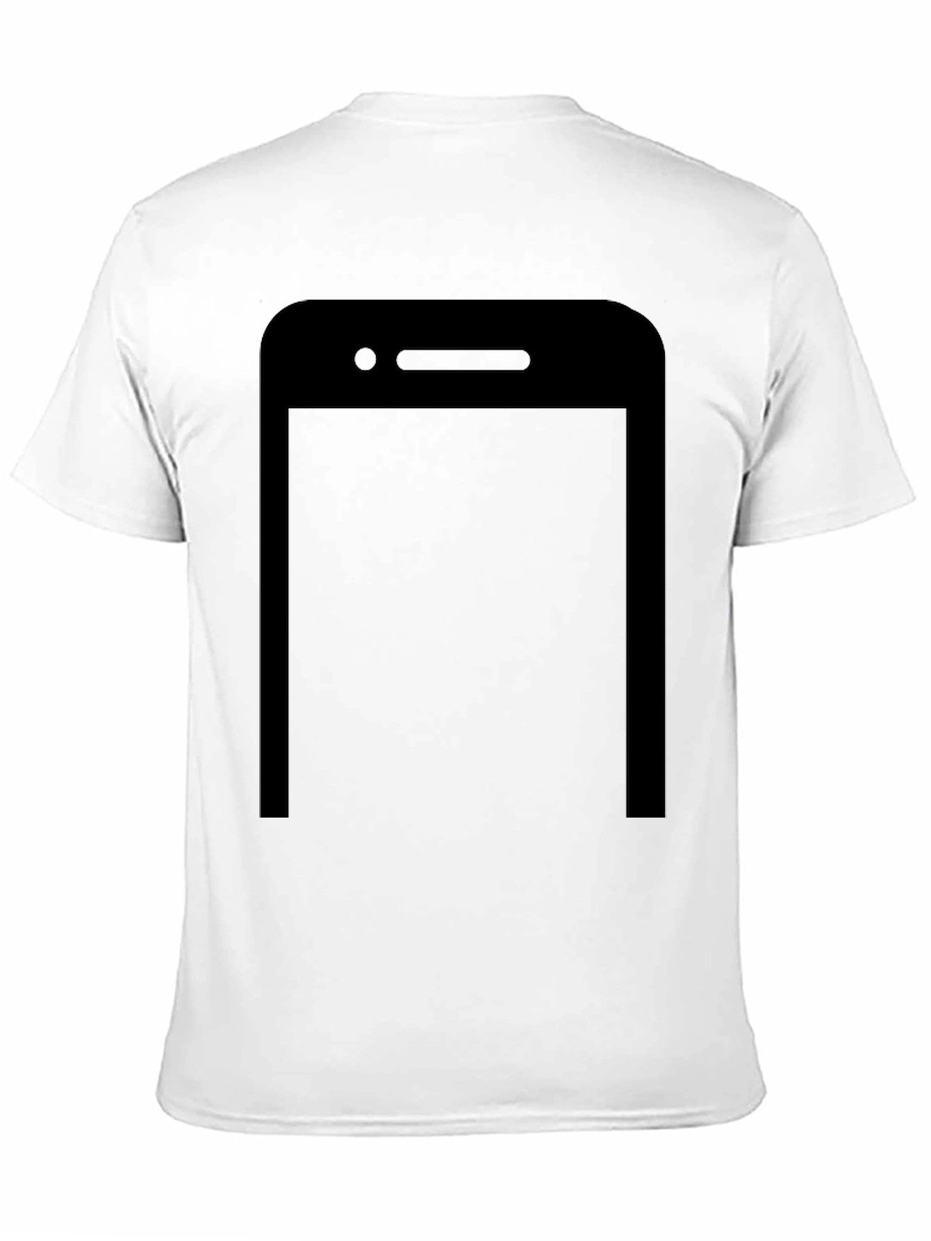 Modern Black Smartphone Graphic T-Shirt