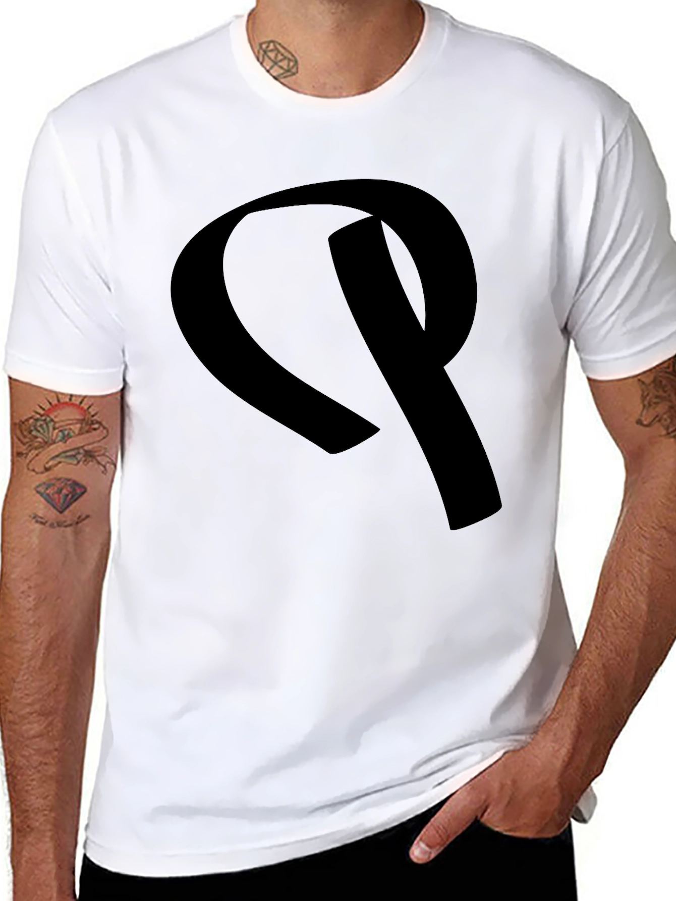 Bold Logo Black T-Shirt - Casual & Stylish