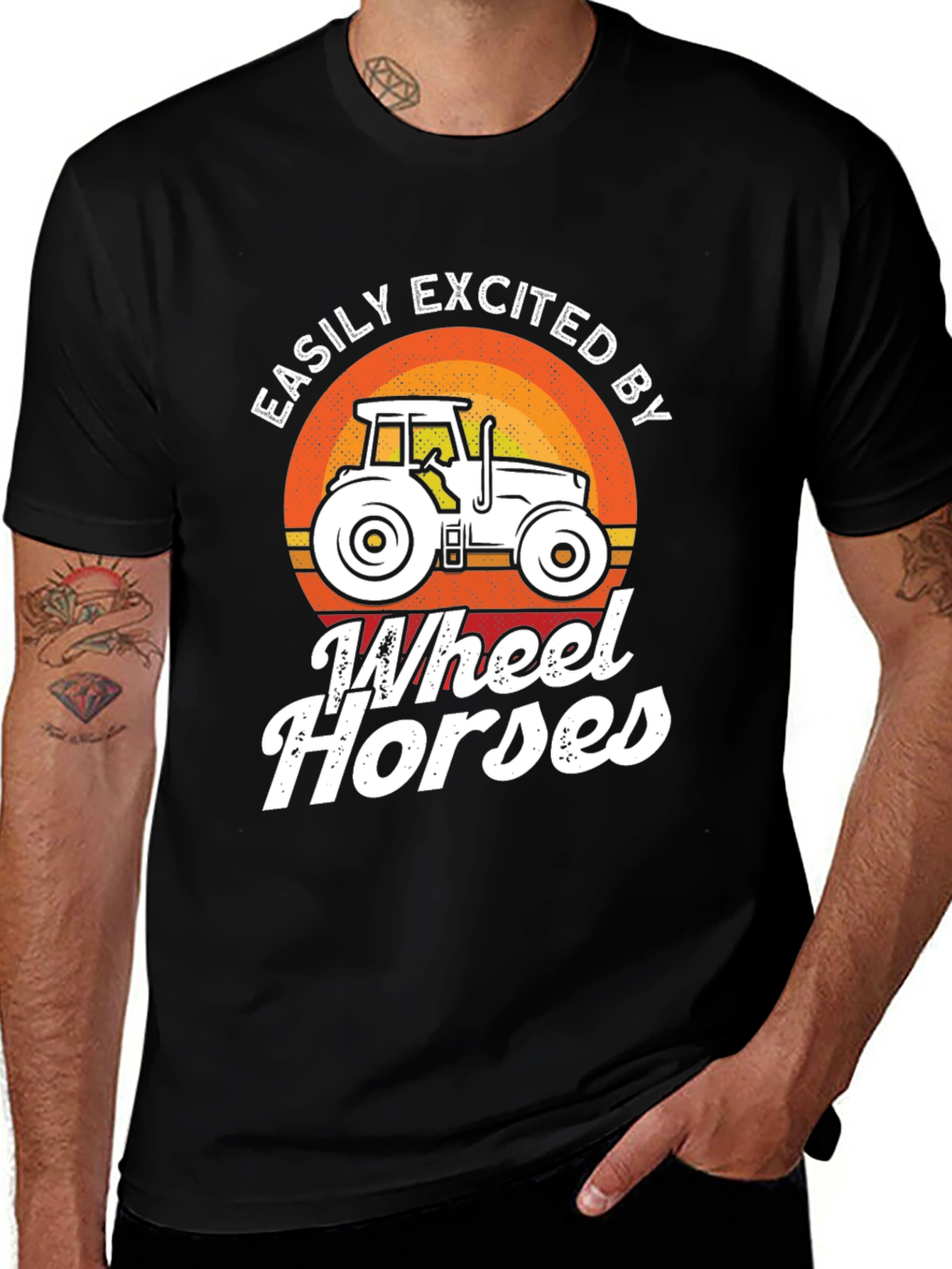 Easily Excited by Wheel Horses T-Shirt