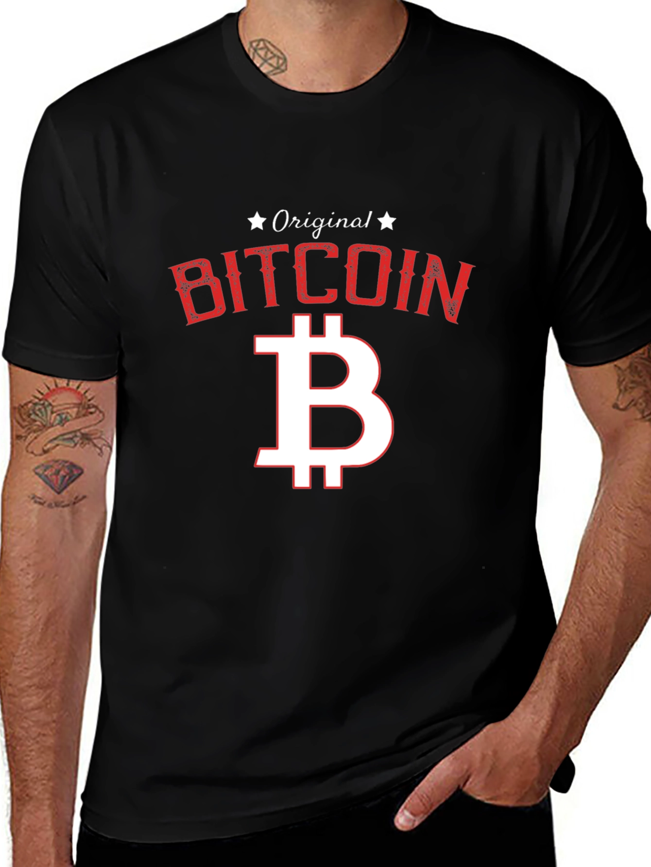 Original Bitcoin Graphic Tee - Black