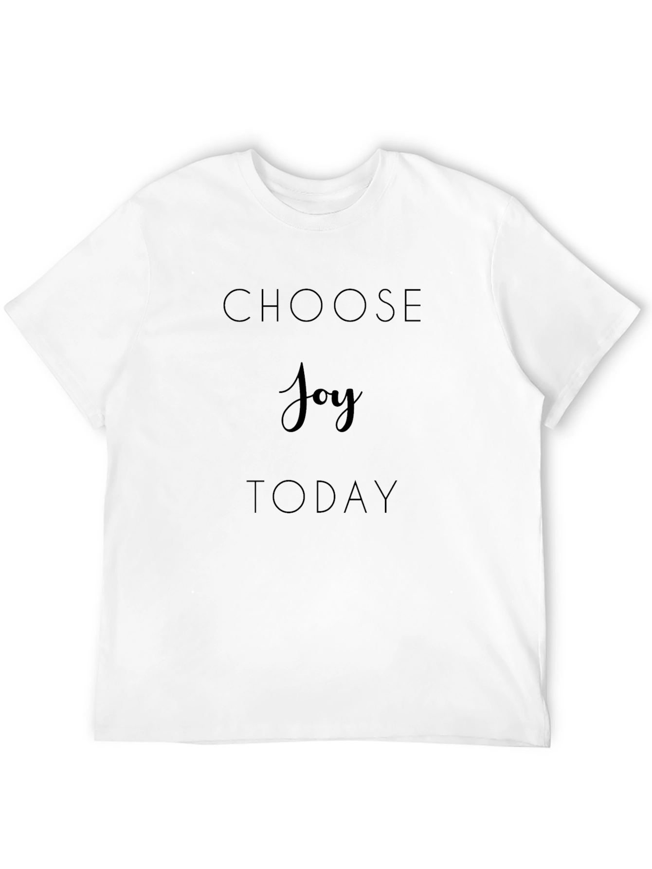 Choose Joy Today Black Graphic T-Shirt