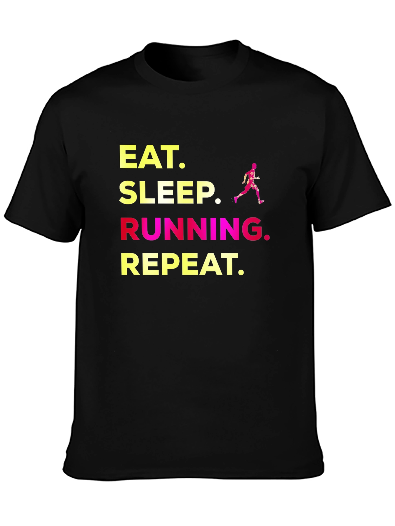 Eat Sleep Running Repeat Graphic T-Shirt